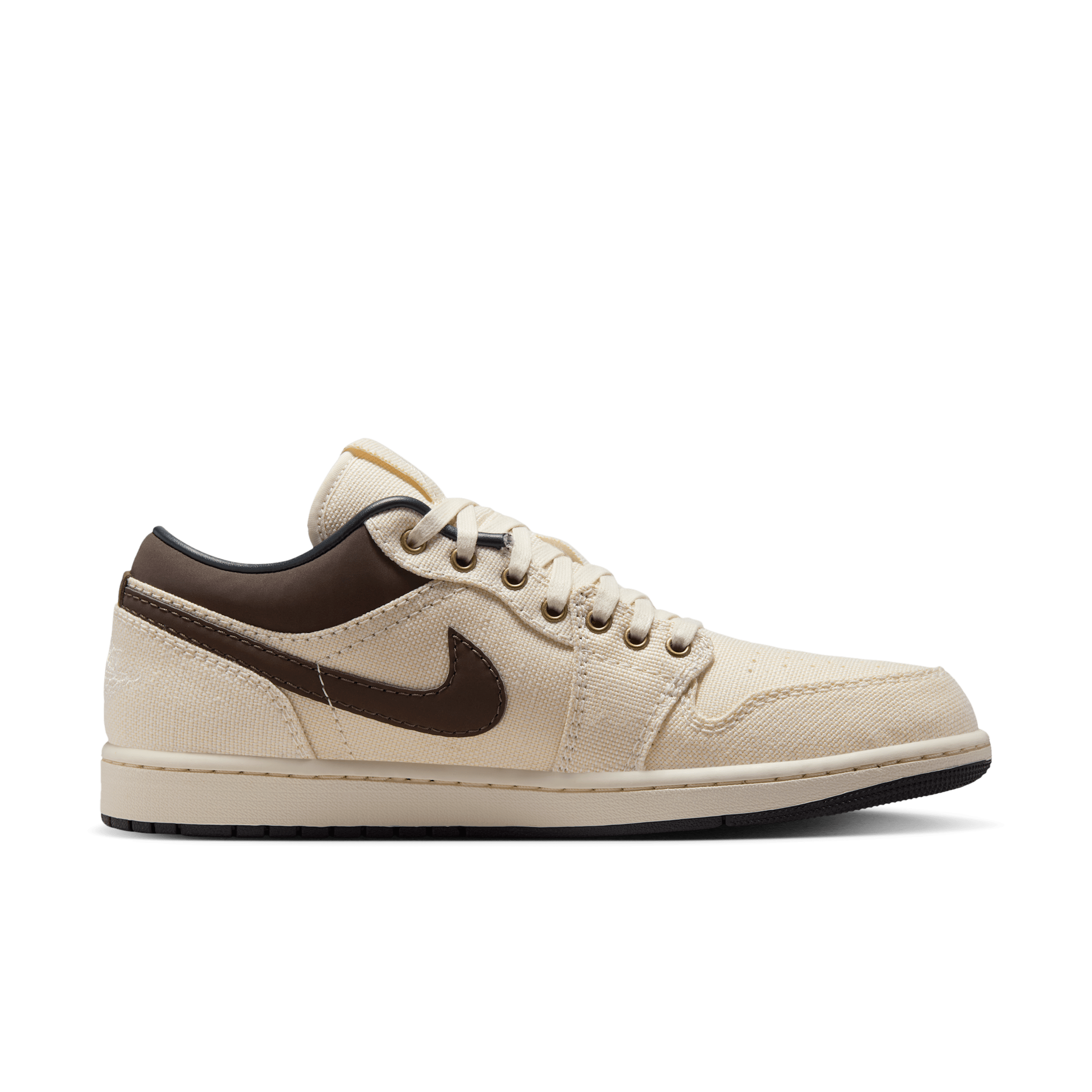 Jordan 1 Low Premium Pale Ivory Off Noir Baroque Brown - IB8058-110