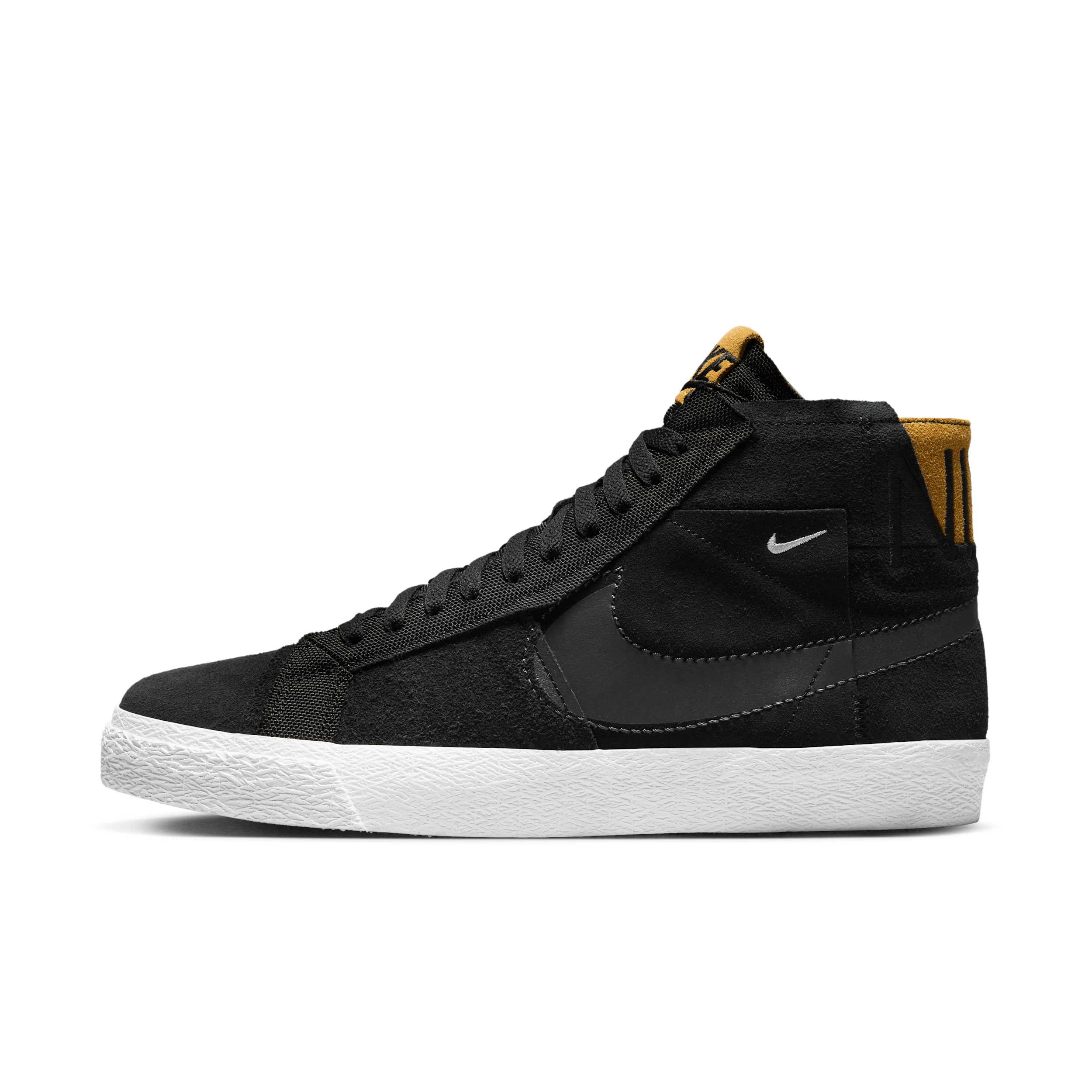 Nike SB Zoom Blazer Mid Premium Skate Shoes - Black - DV7898-001