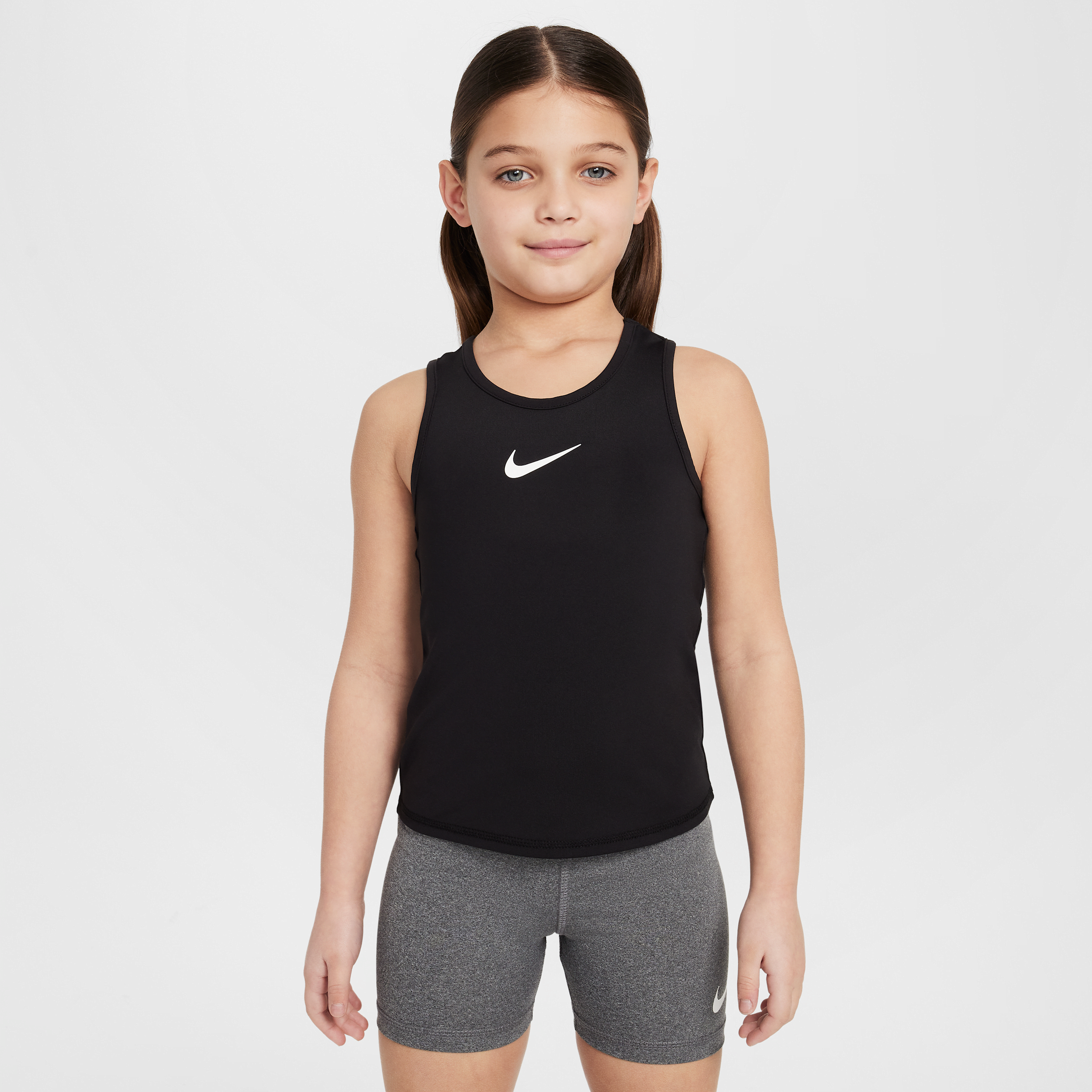 Nike Dri-FIT Pro tanktop voor kleuters - Zwart