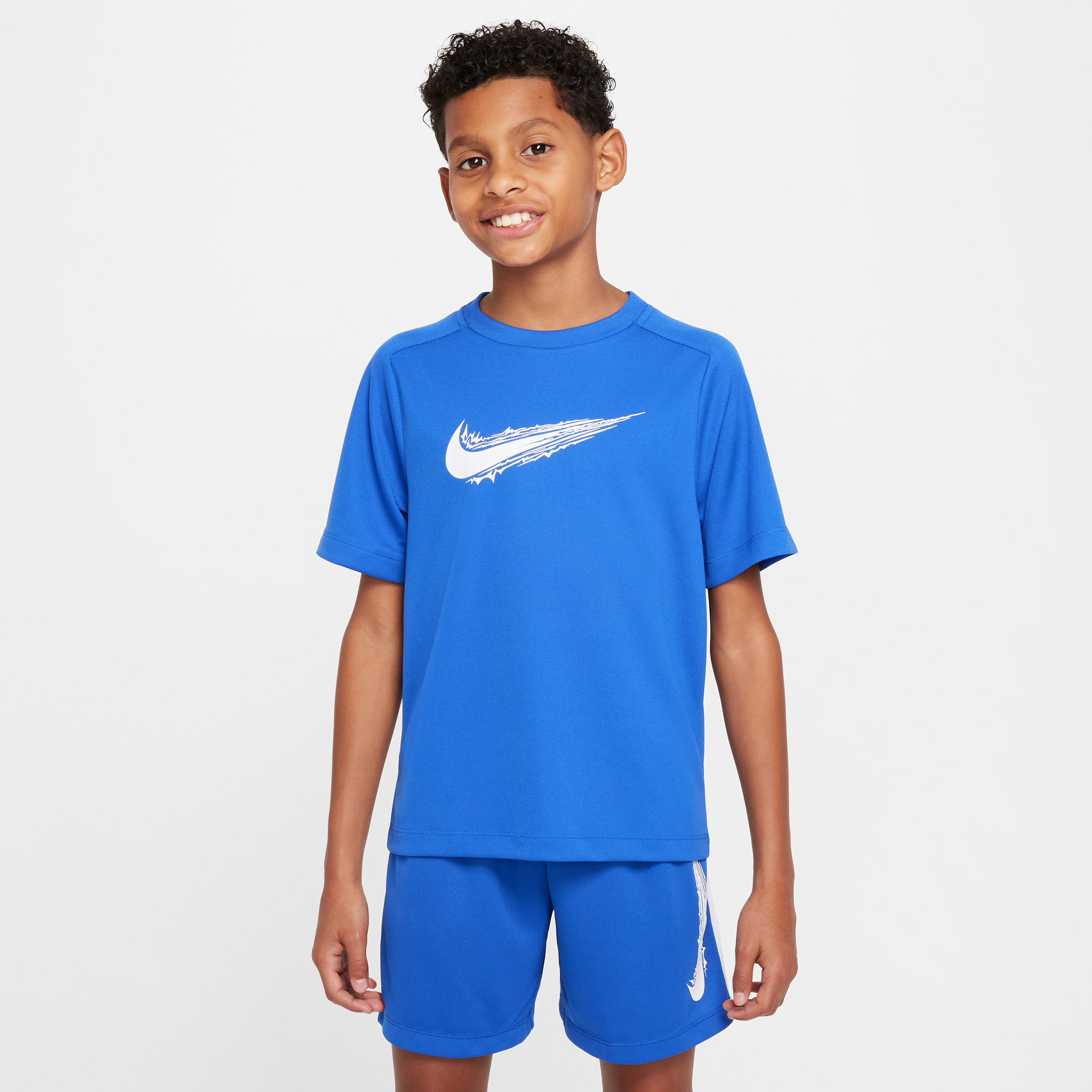Haut à manches courtes Dri-FIT Nike Multi pour ado (garçon) - Bleu