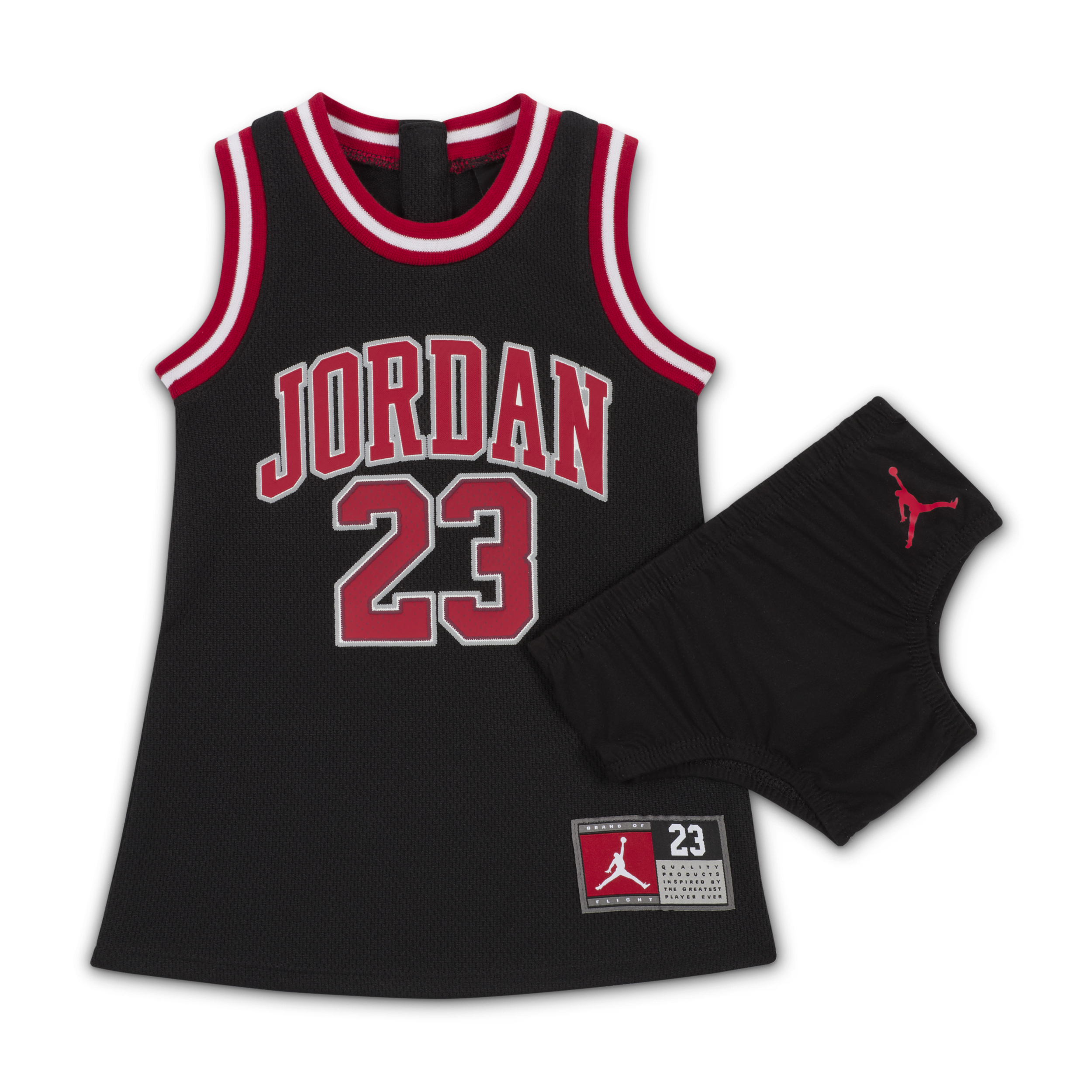 Jordan 23 Jersey jurkje voor baby's (12-24 maanden) Zwart