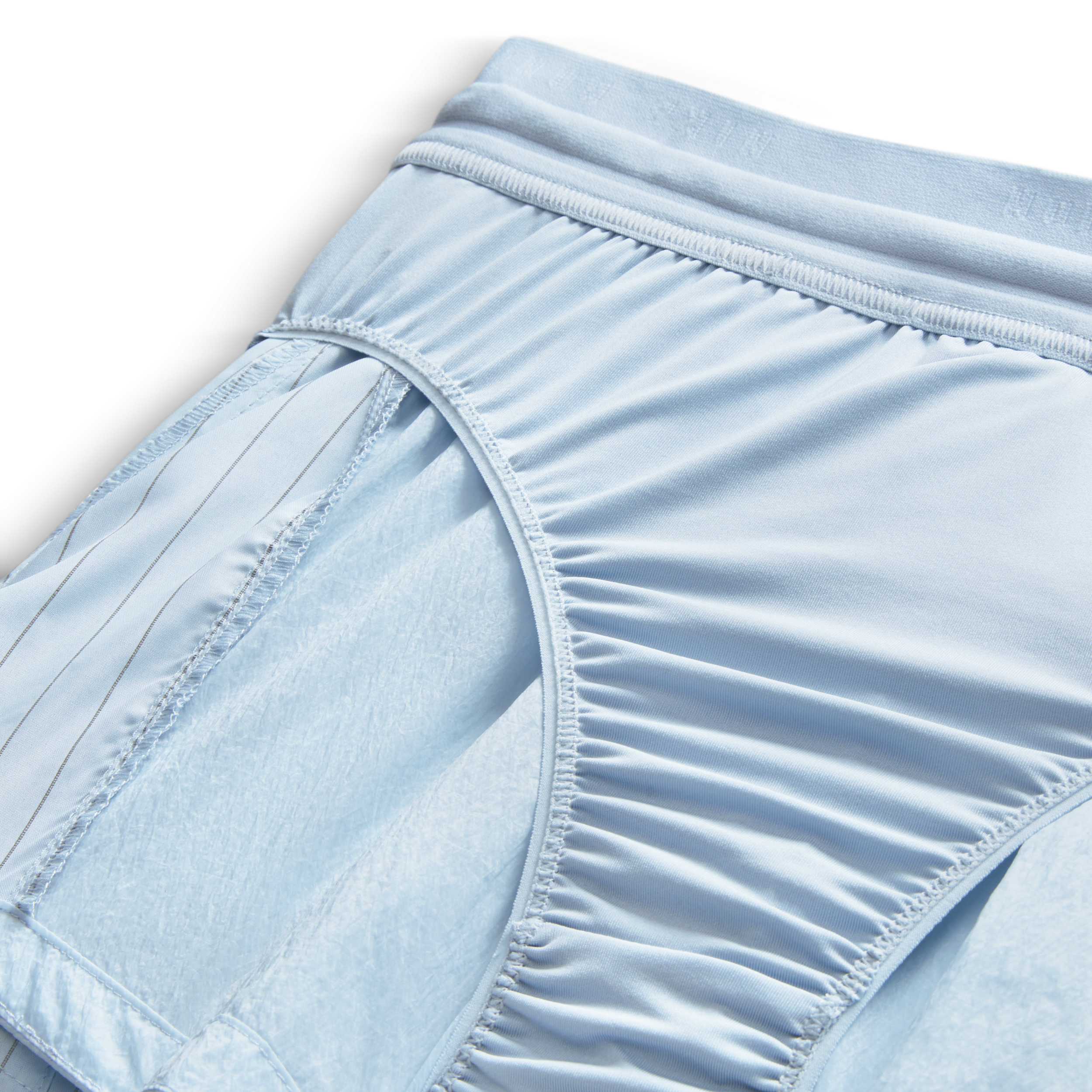 Nike Running Division hardloopshorts met halfhoge taille en binnenbroekje voor dames (8 cm) Blauw