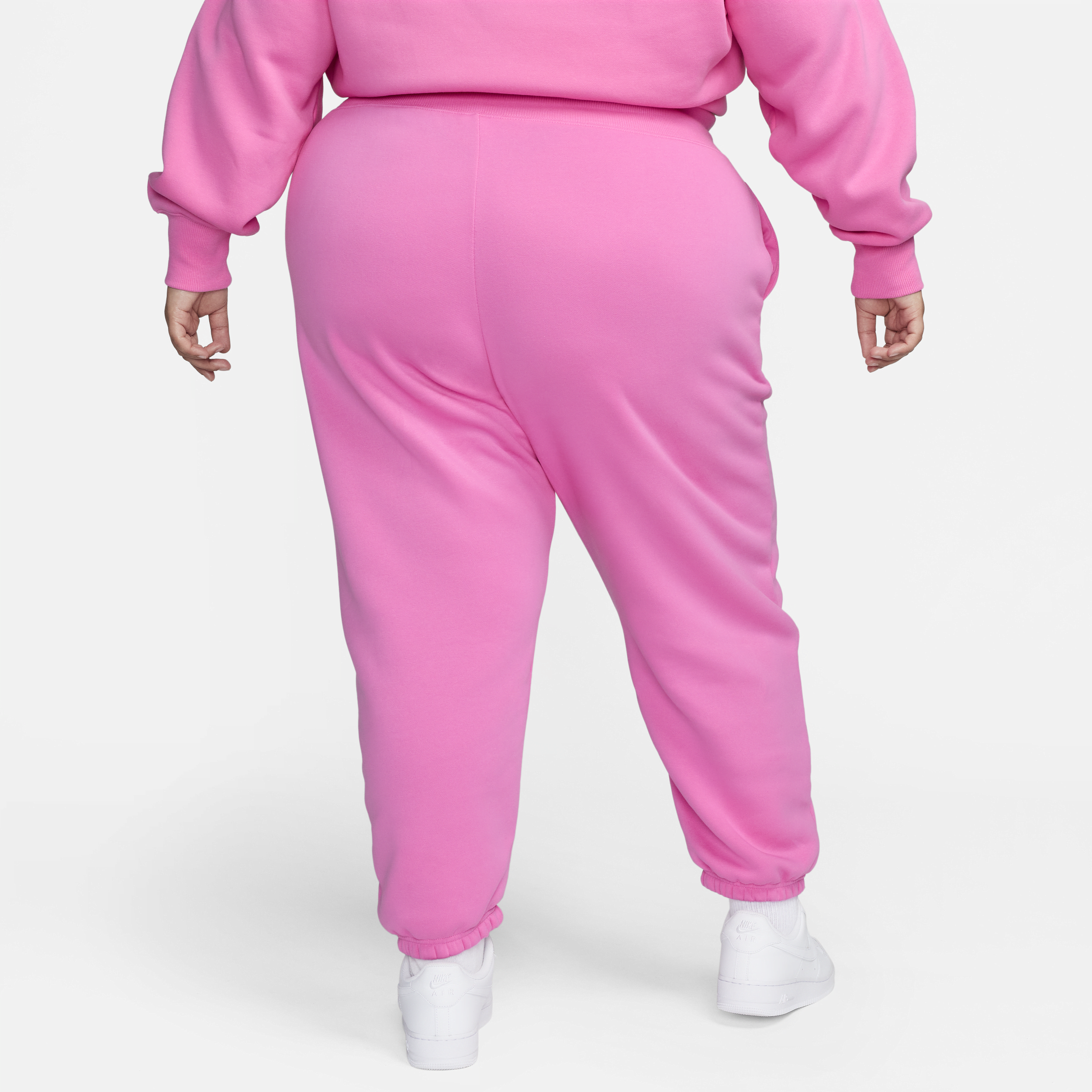 Nike Sportswear Phoenix Fleece Oversized joggingbroek met hoge taille voor dames (Plus Size) Rood