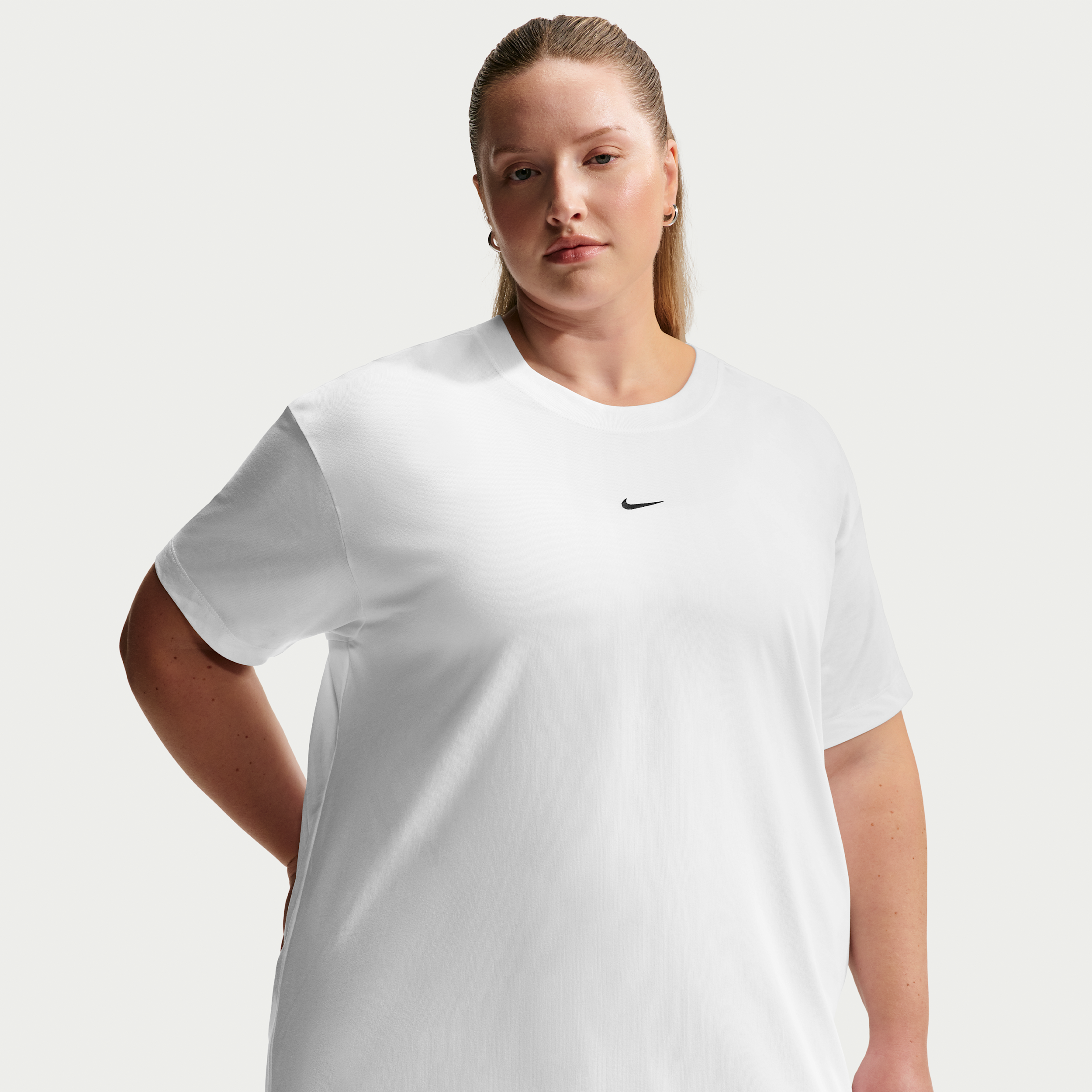 T-shirt a manica corta oversize Nike – Donna - Bianco