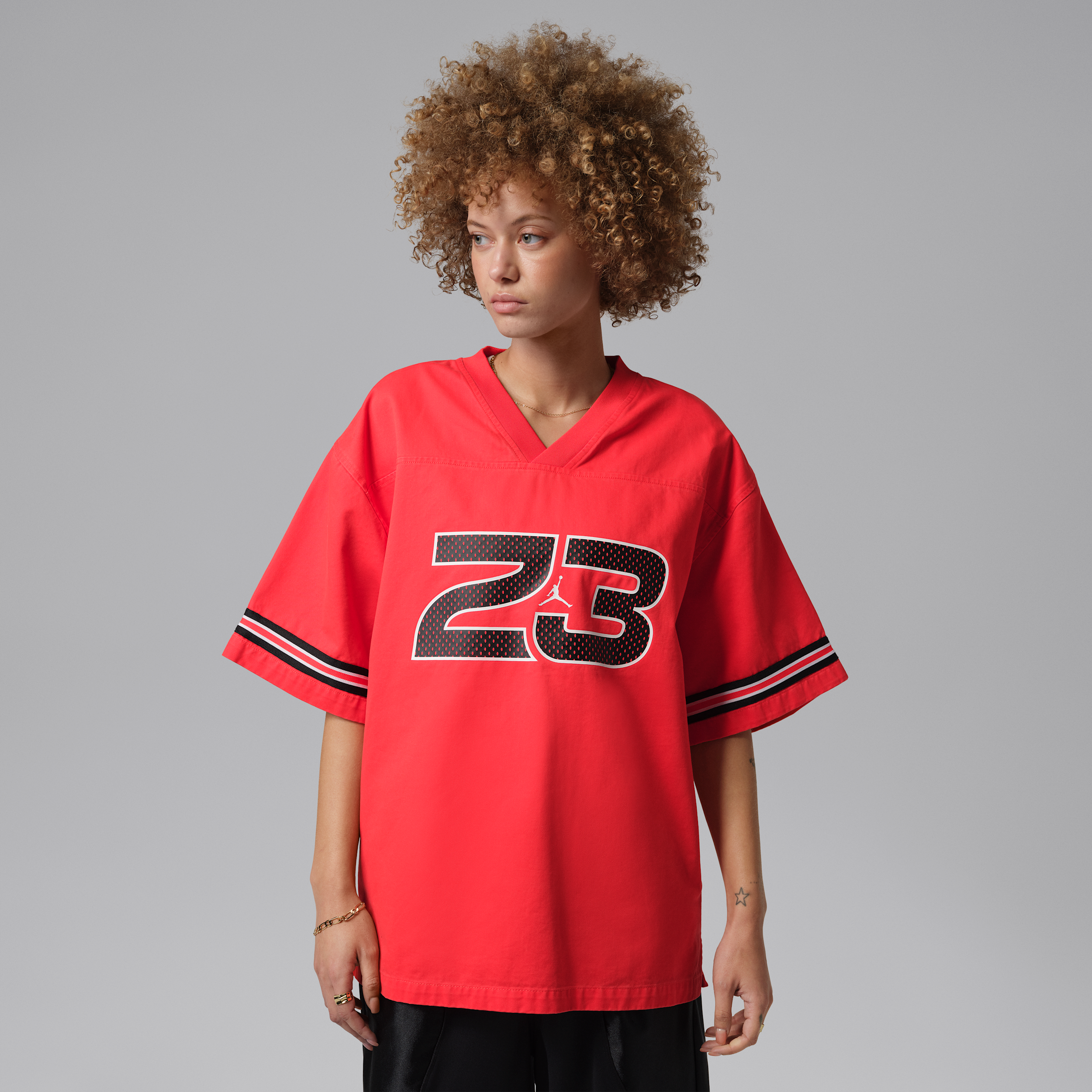 Thumbnail - Jordan Flight Top aus gewebtem Jersey (Damen) - Rot