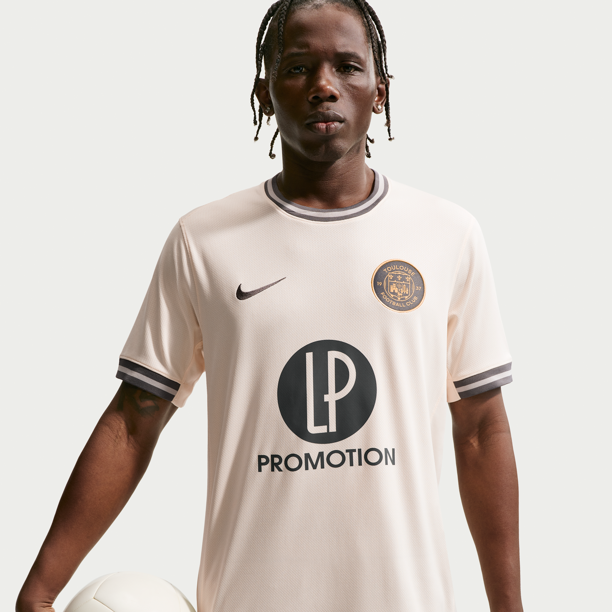 Toulouse FC Nike Dri-FIT Replica-fodboldtrøje til mænd - brun