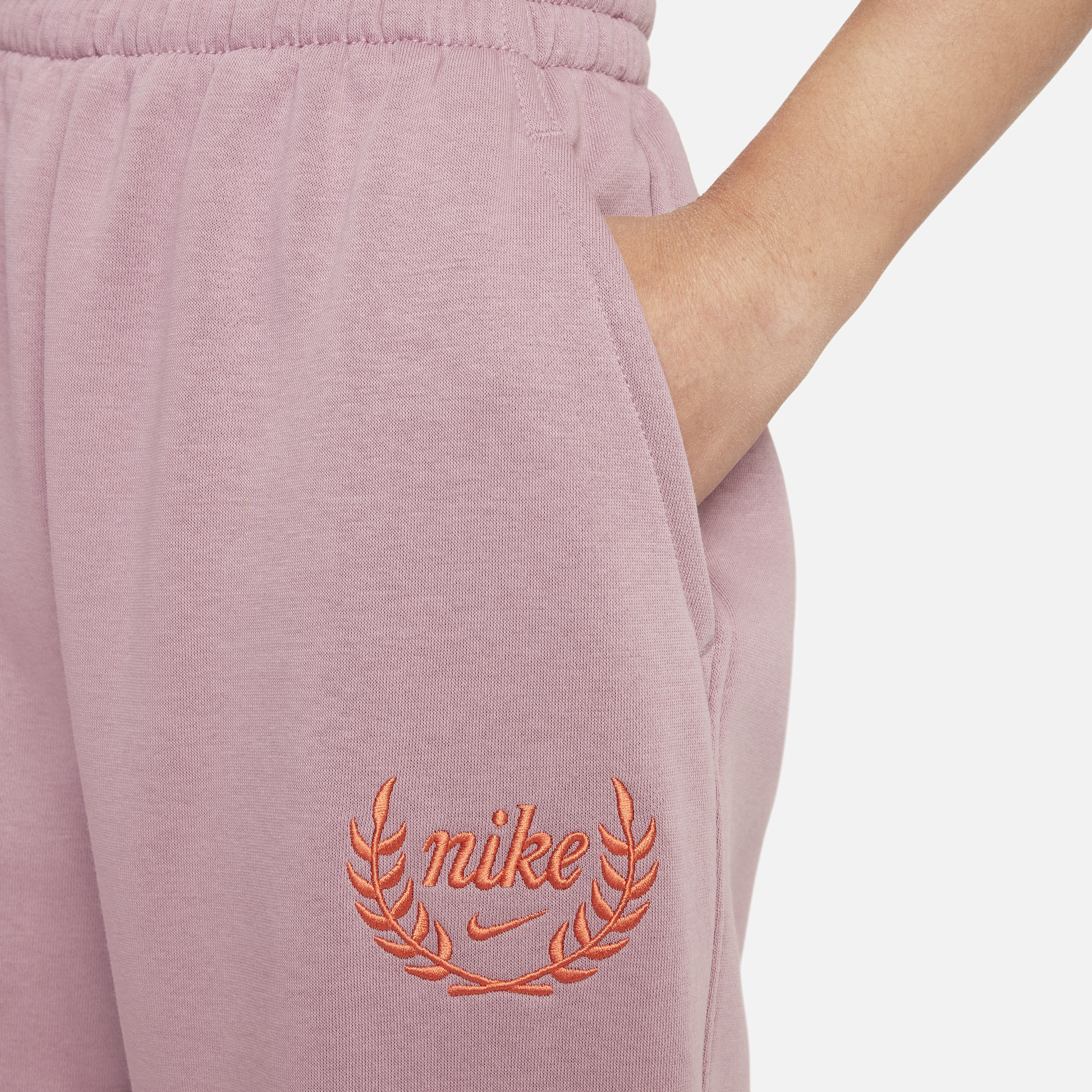 Pantalon ample Nike Sportswear Club Fleece pour fille - Pourpre