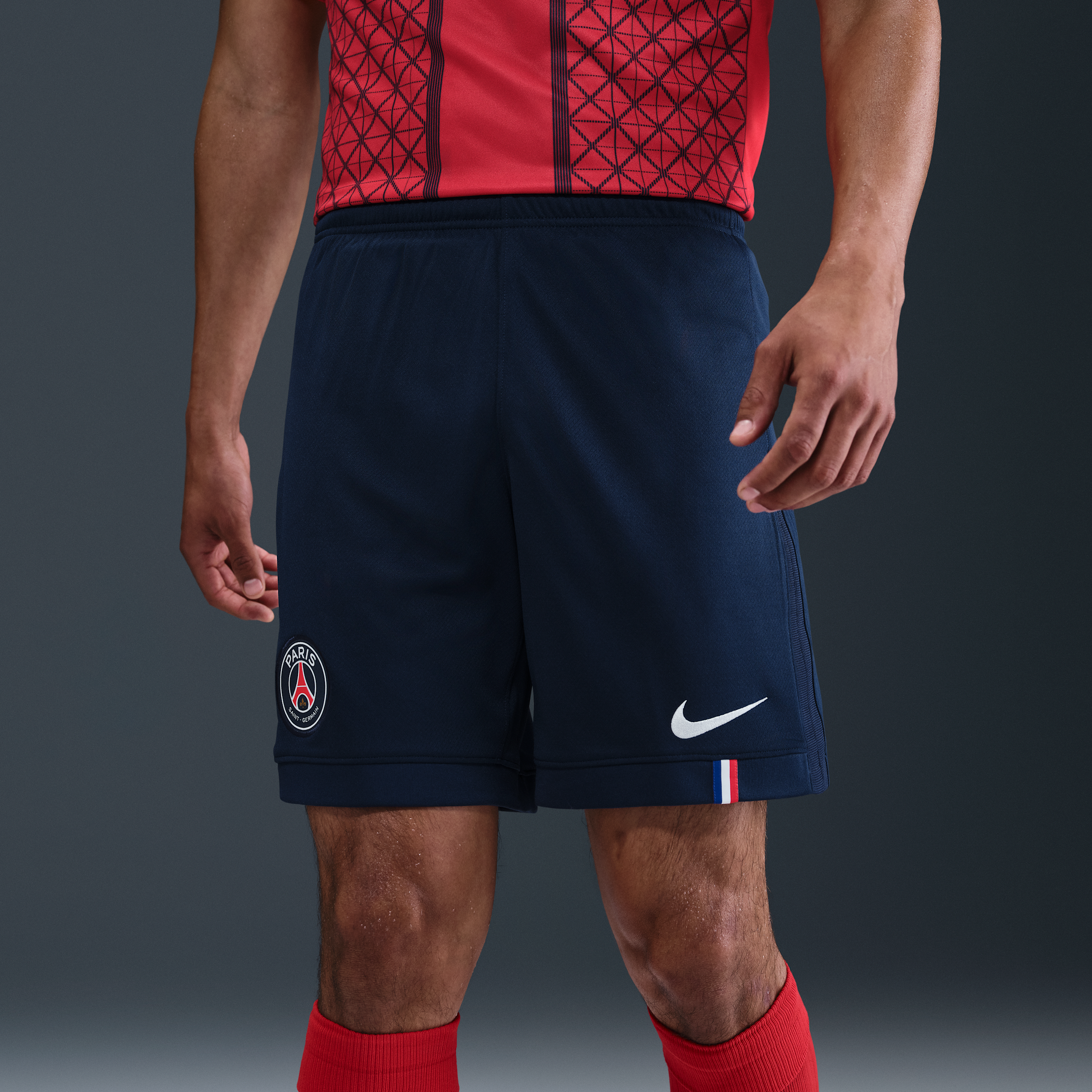 Thumbnail - Paris Saint-Germain 2025/26 Stadium Home Nike Dri-FIT Replika-Fußballshorts (Herren) - Blau