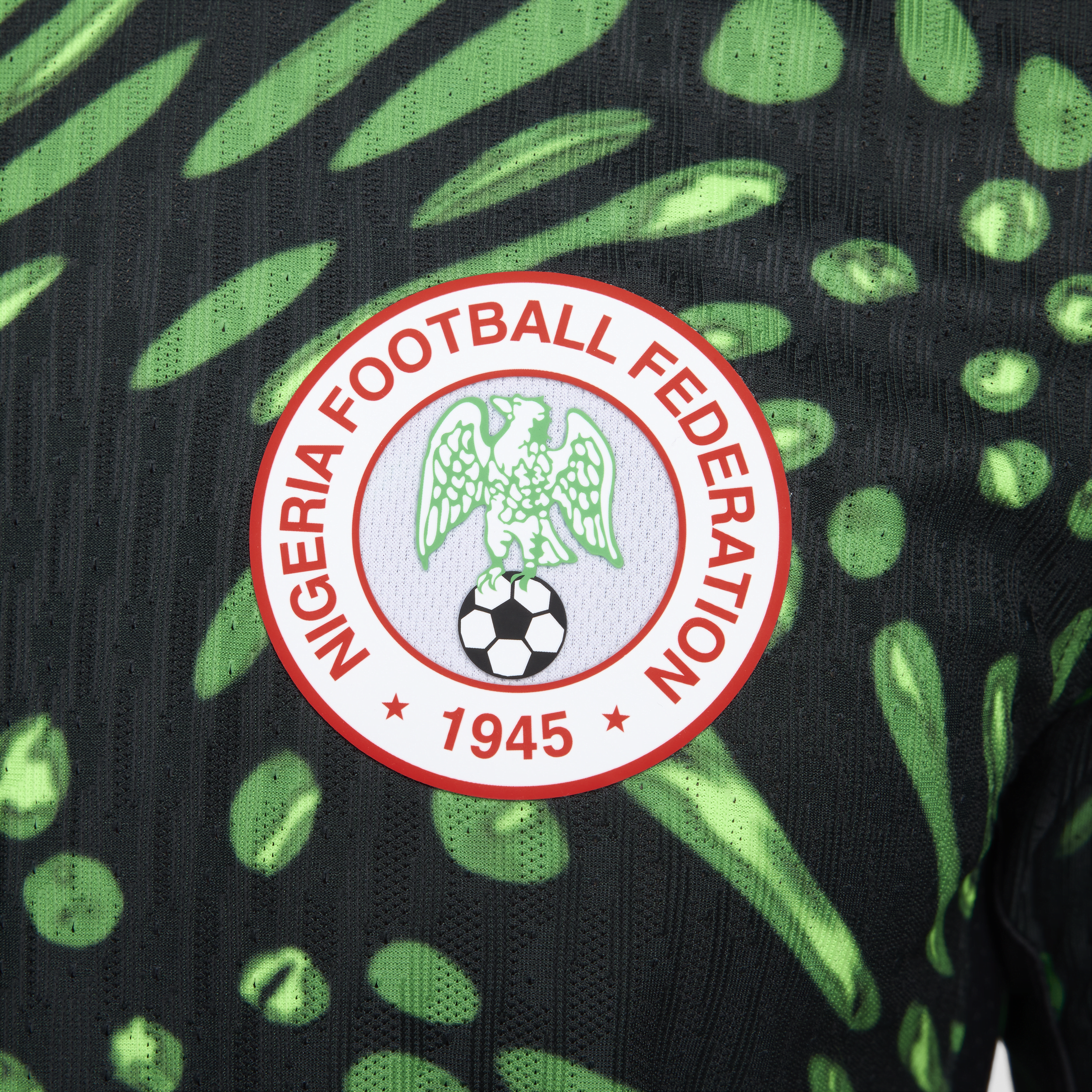 Nike Nigeria 2024 Match Uit Dri-FIT ADV authentiek voetbalshirt voor heren Zwart