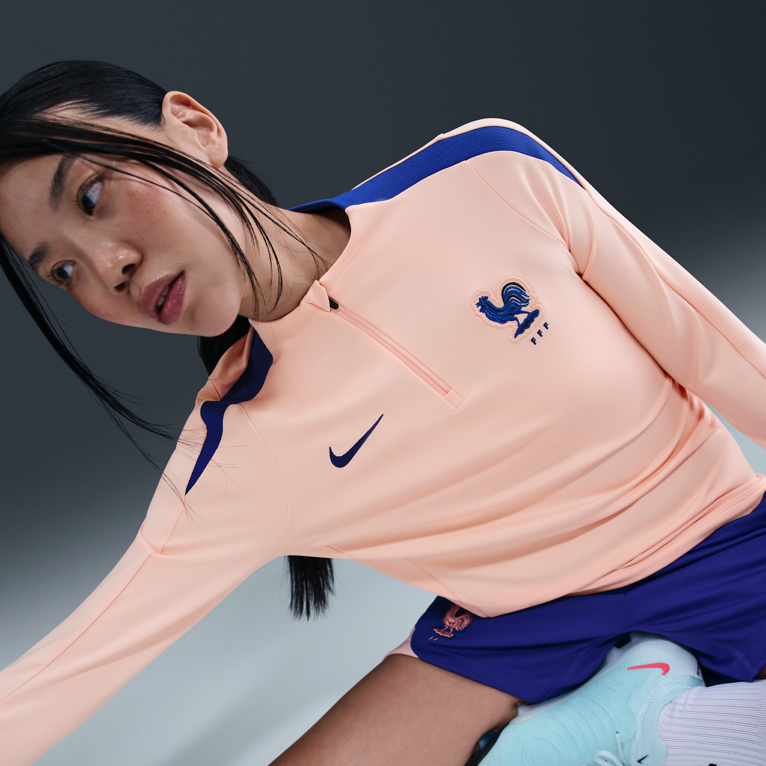 Thumbnail - FFF Strike Nike Dri-FIT Fußball-Drill-Oberteil (Damen) - Pink