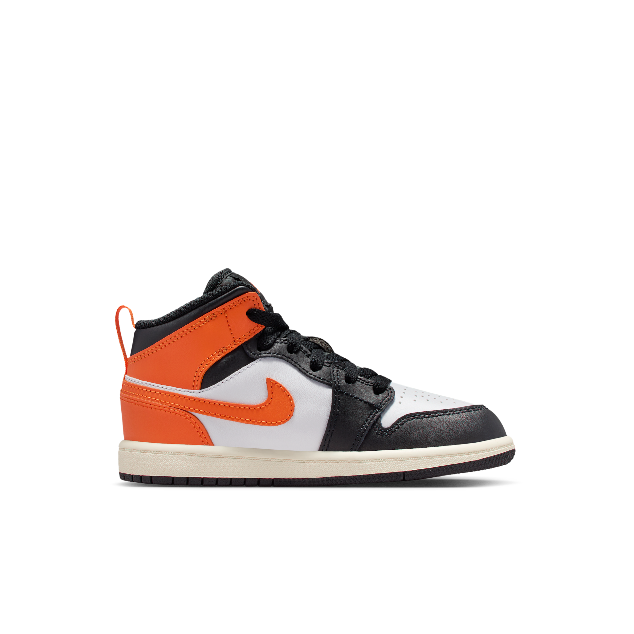 Thumbnail - Jordan 1 Mid Schuh für jüngere Kinder - Orange