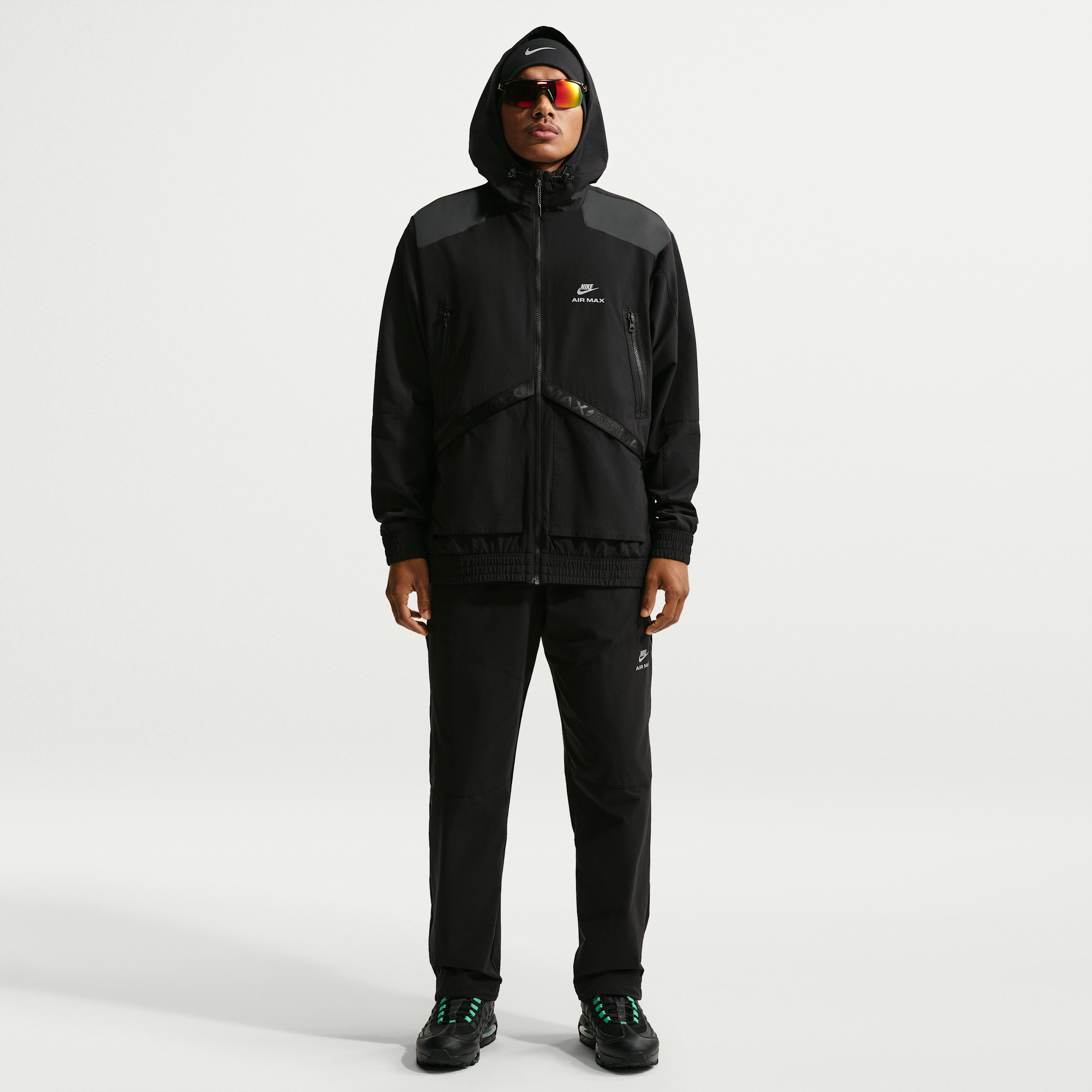 Thumbnail - Nike Air Max Herrenhose aus Webmaterial - Schwarz