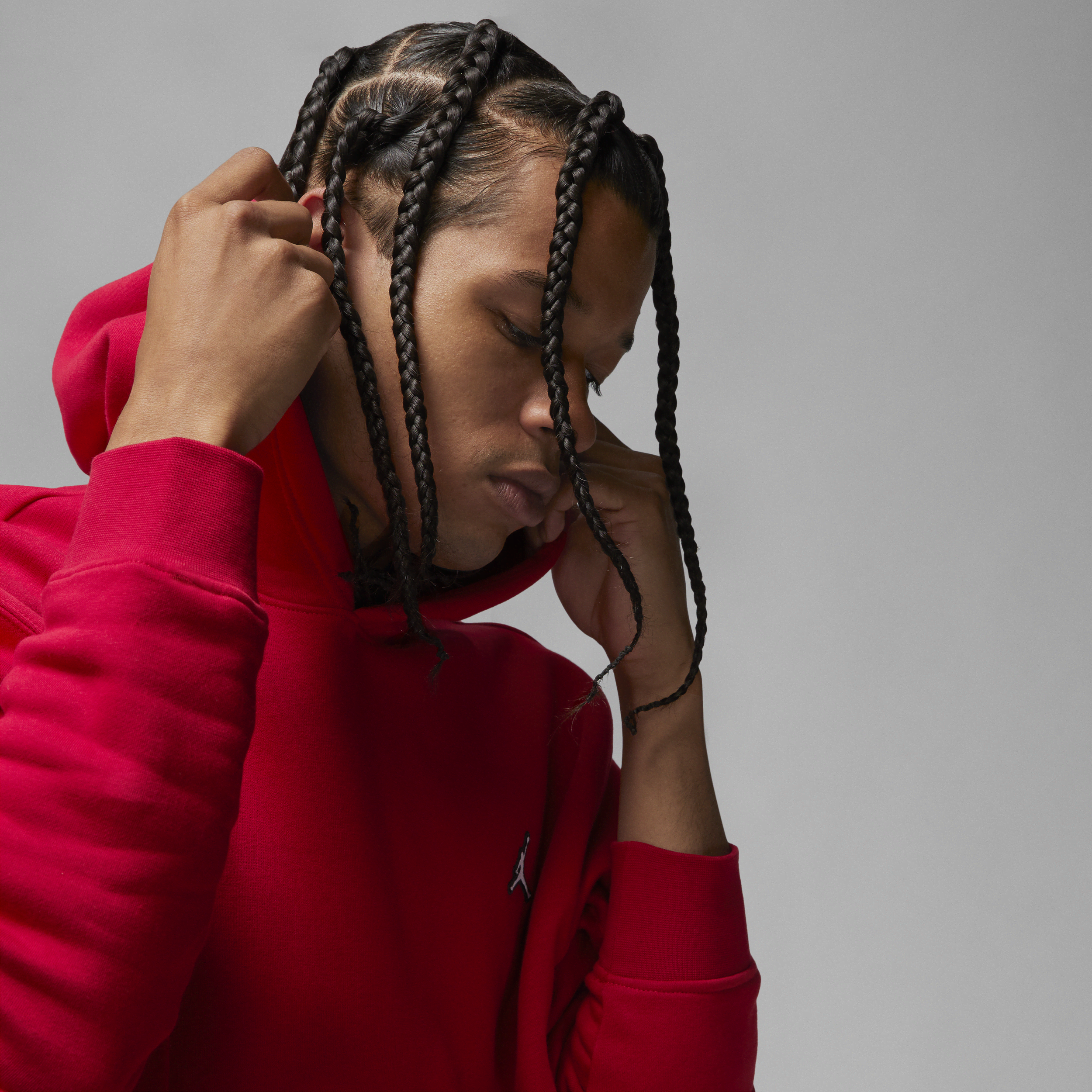 Thumbnail - Jordan Brooklyn Fleece Hoodie (Herren) - Rot