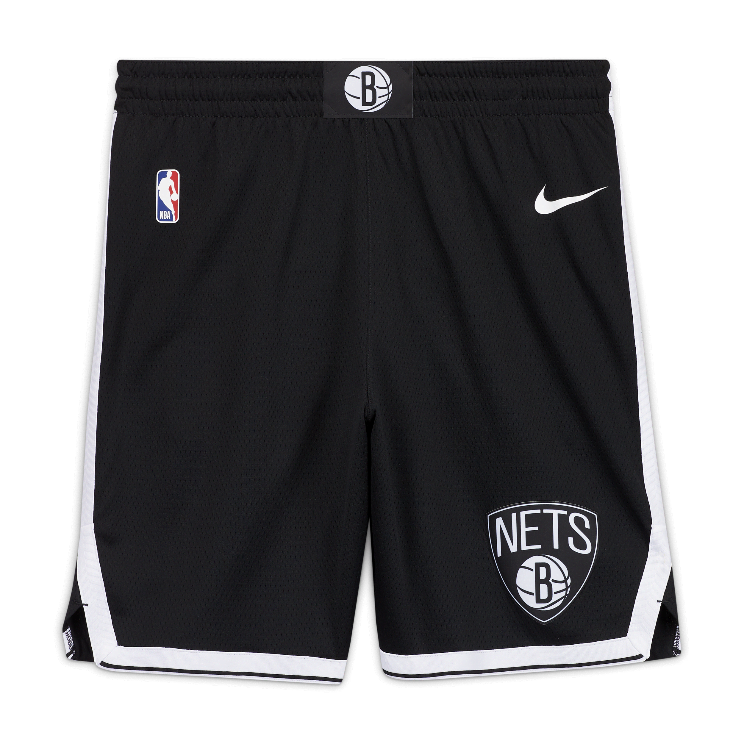 Image of Brooklyn Nets Icon Edition Swingman Nike NBA-herenshorts - Zwart
