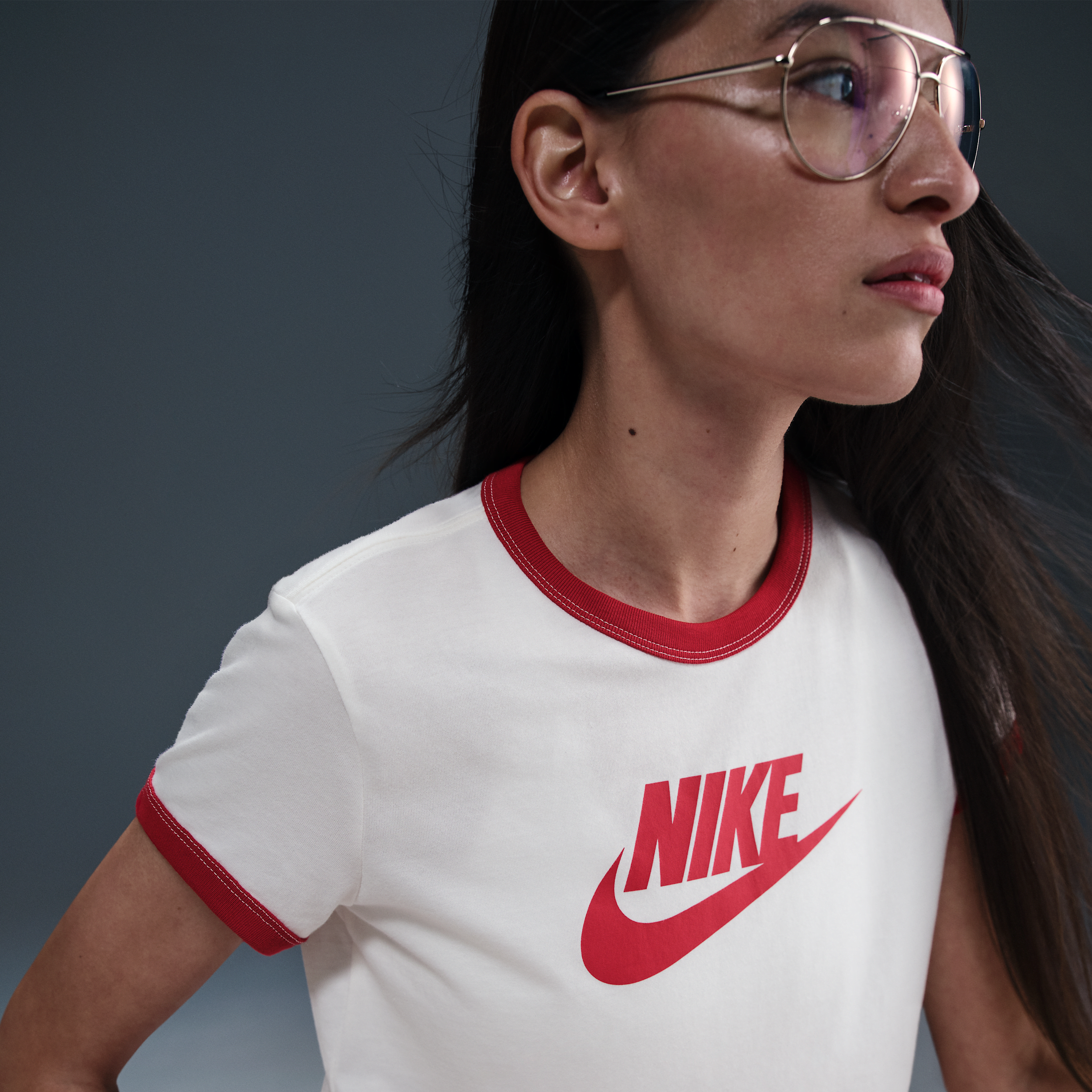 T shirt à manches courtes Ringer Nike Sportswear pour femme - vue 4