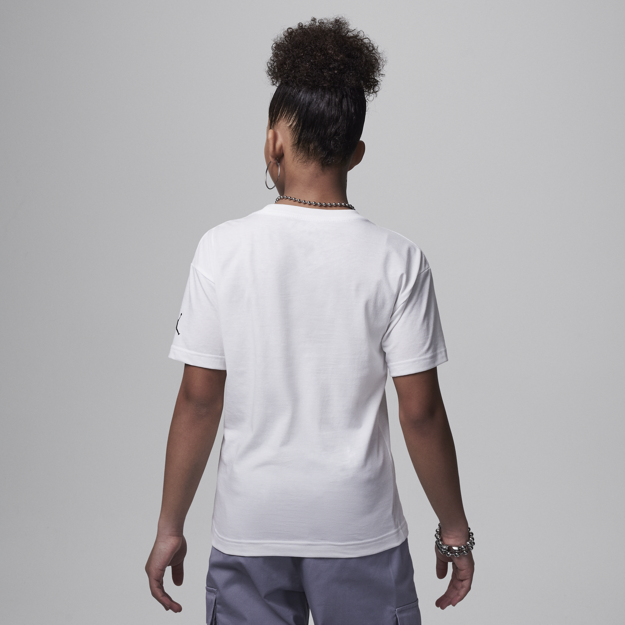 Jordan Hoop Style T-shirt met graphic voor kids Wit