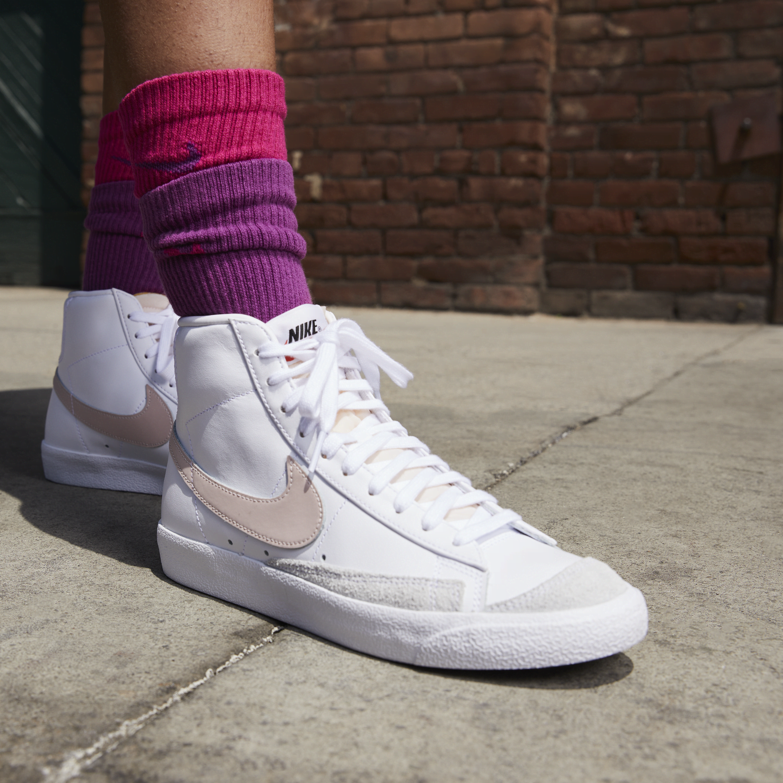 Chaussure Nike Blazer Mid '77 pour femme - Blanc