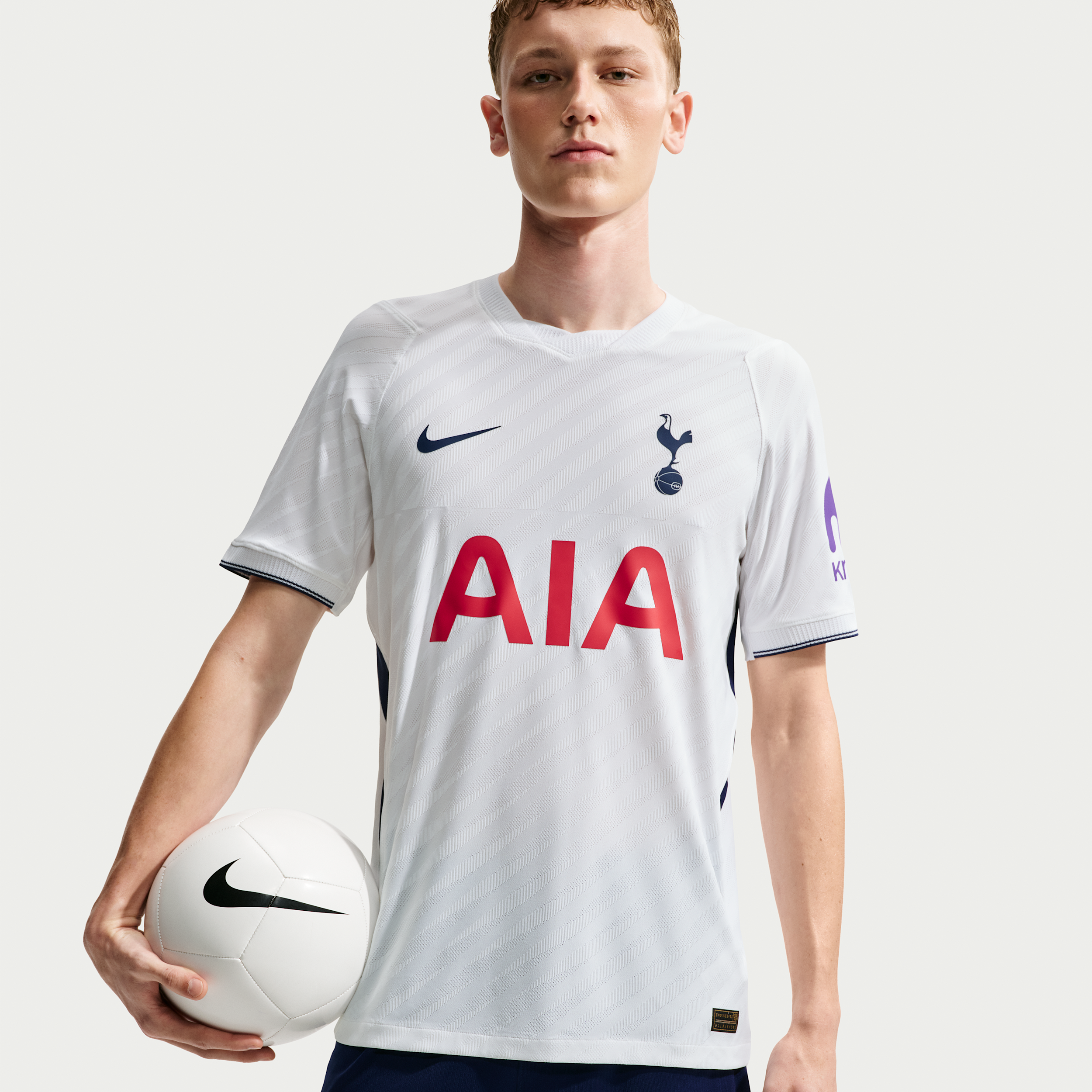 Tottenham Hotspur 2026/27 Match Home Nike Aero-FIT Authentic-fodboldtrøje til mænd - hvid