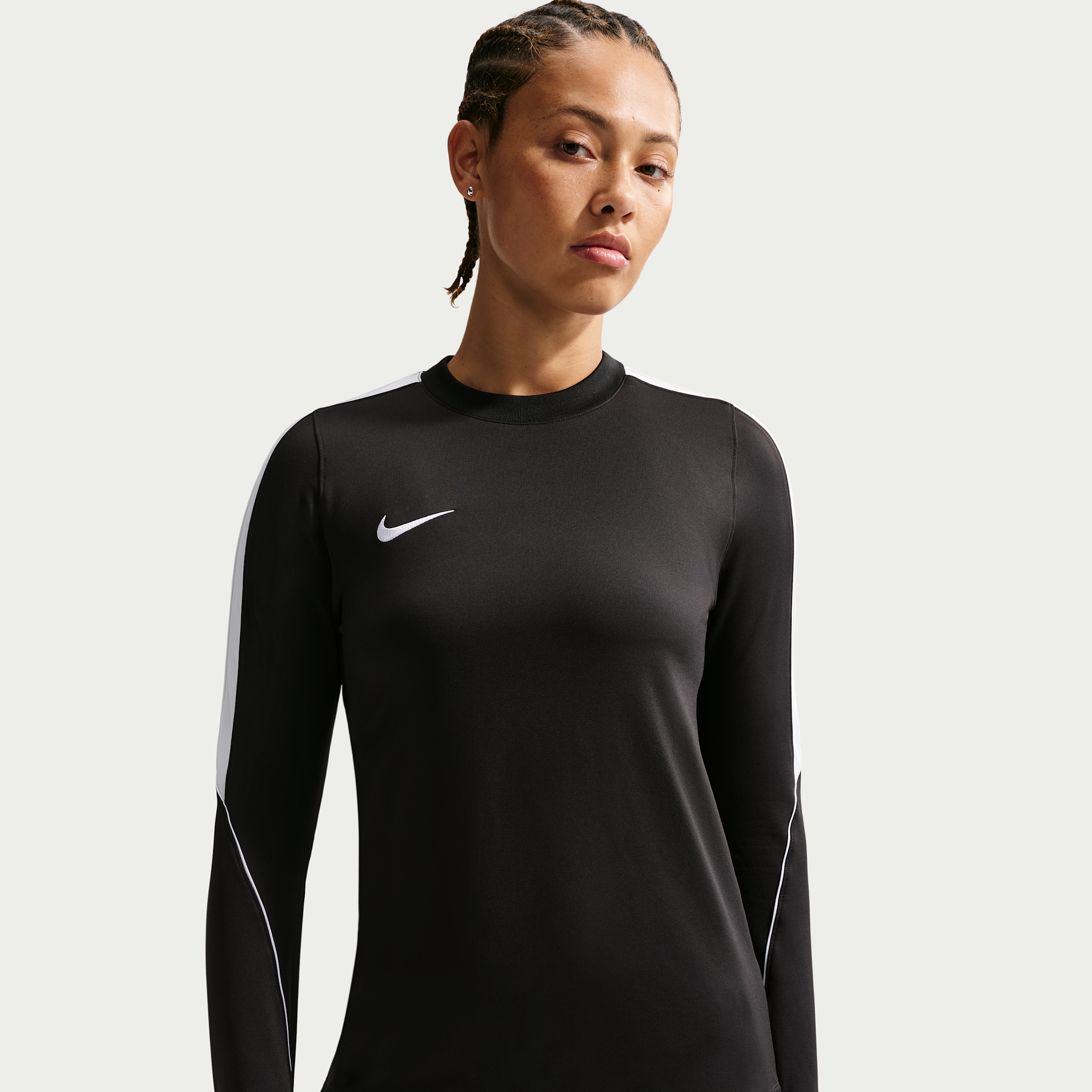 Thumbnail - Nike Strike Dri-FIT Fußballoberteil mit Rundhalsausschnitt (Damen) - Schwarz