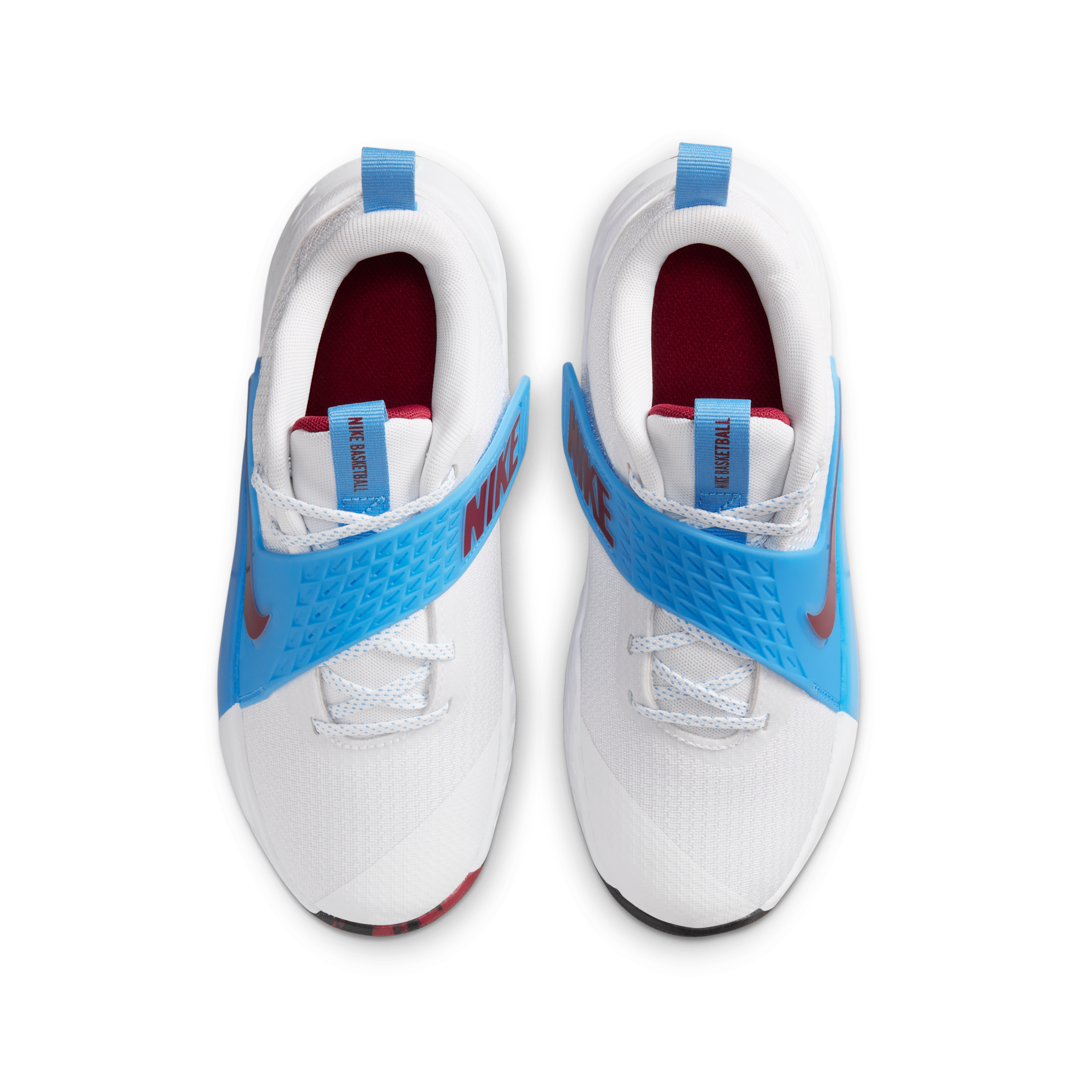 Nike Team Hustle D 12 basketbalschoenen voor kids Wit