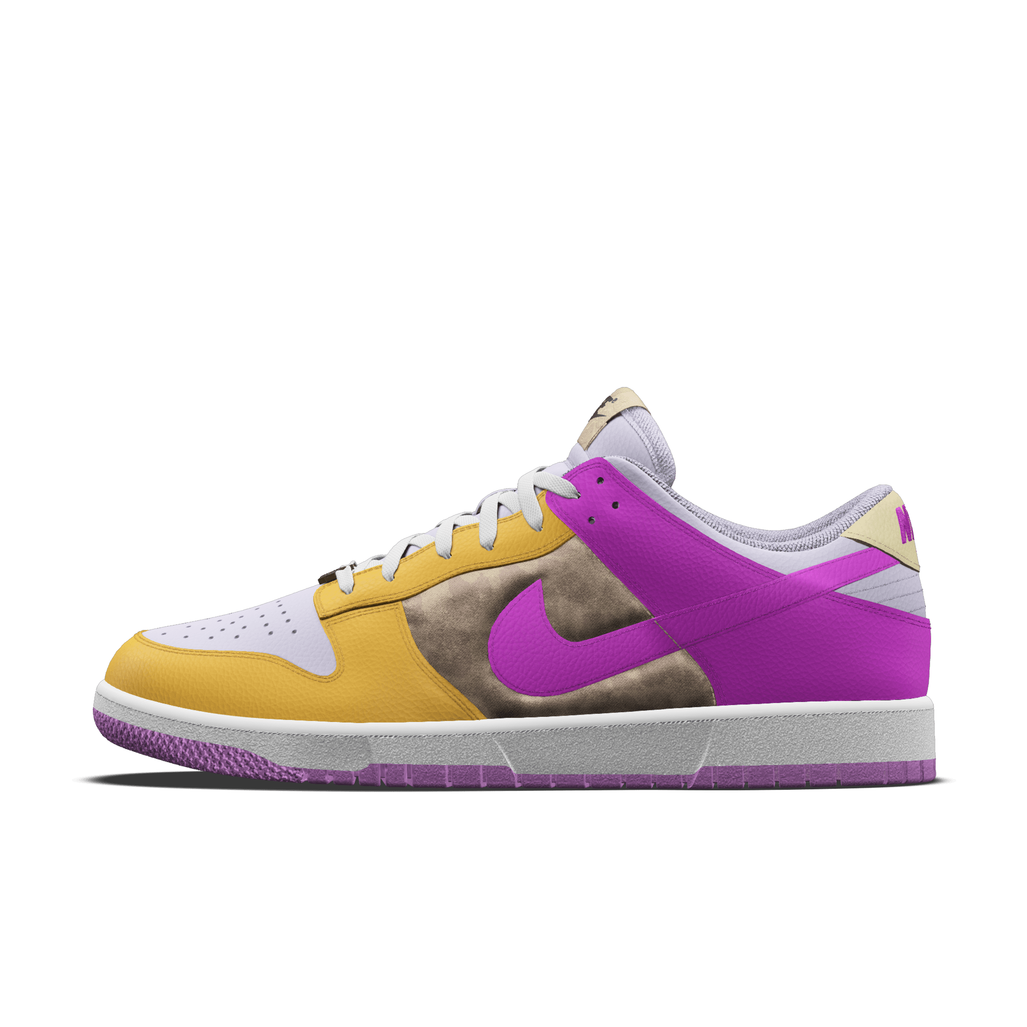 Chaussure personnalisable Nike Dunk Low Unlocked By You - Rose