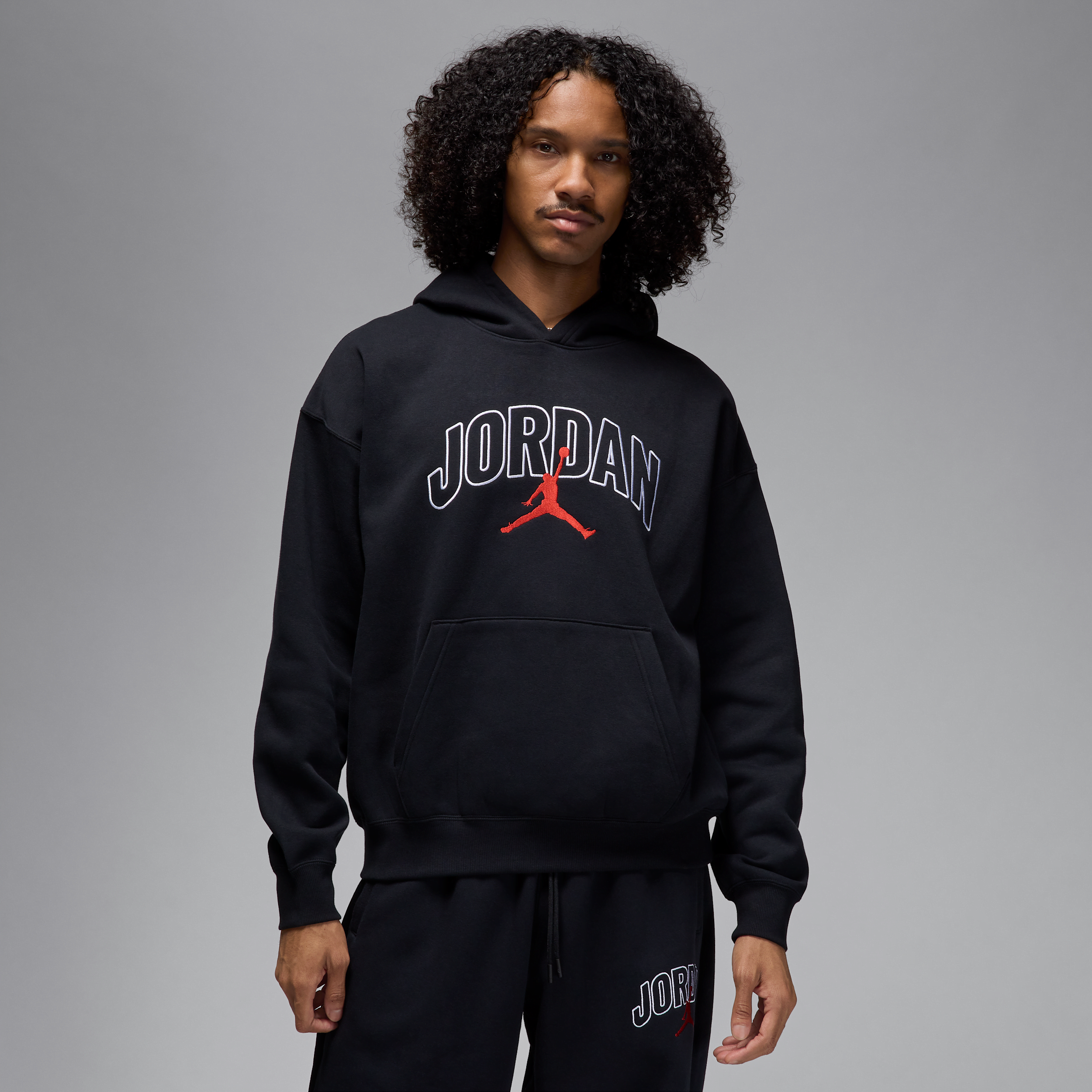 Sweat à capuche oversize Jordan Brooklyn Fleece pour homme - Noir