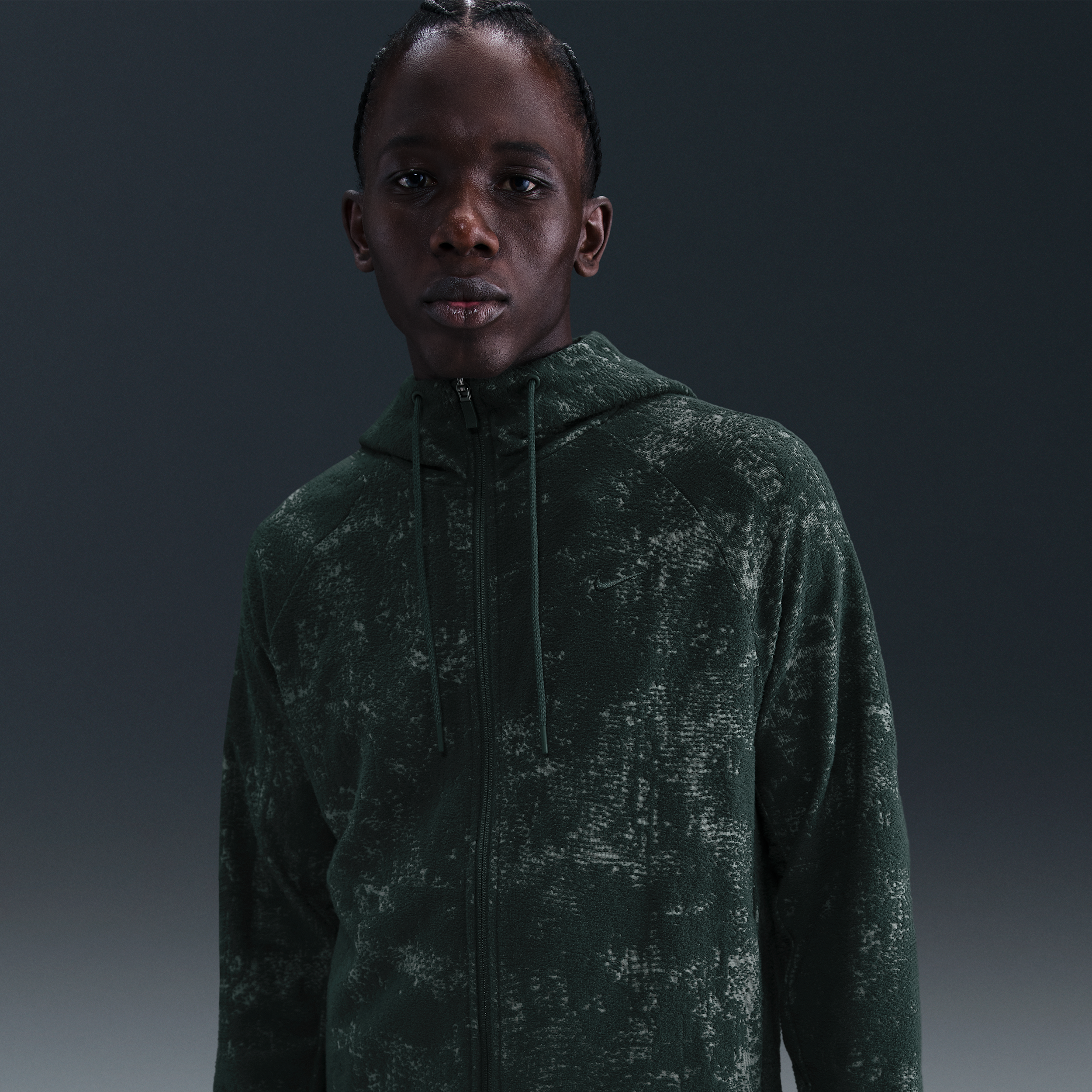Thumbnail - Nike Primary Herren Therma-FIT Kapuzenjacke - Grün