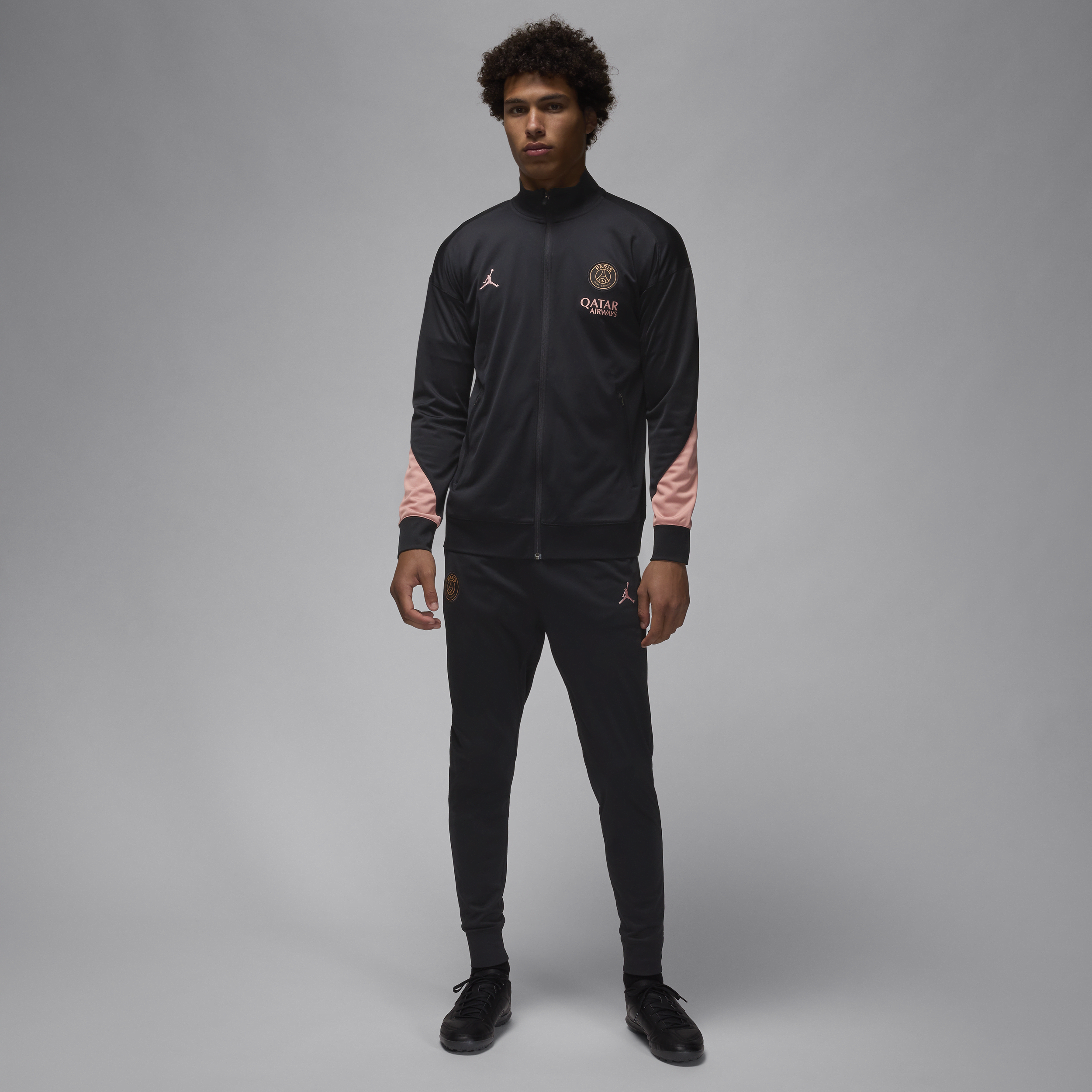 Nike Paris Saint-Germain Strike Third Men’s Jordan Dri-FIT Football Knit Tracksuit – Black – Polyester