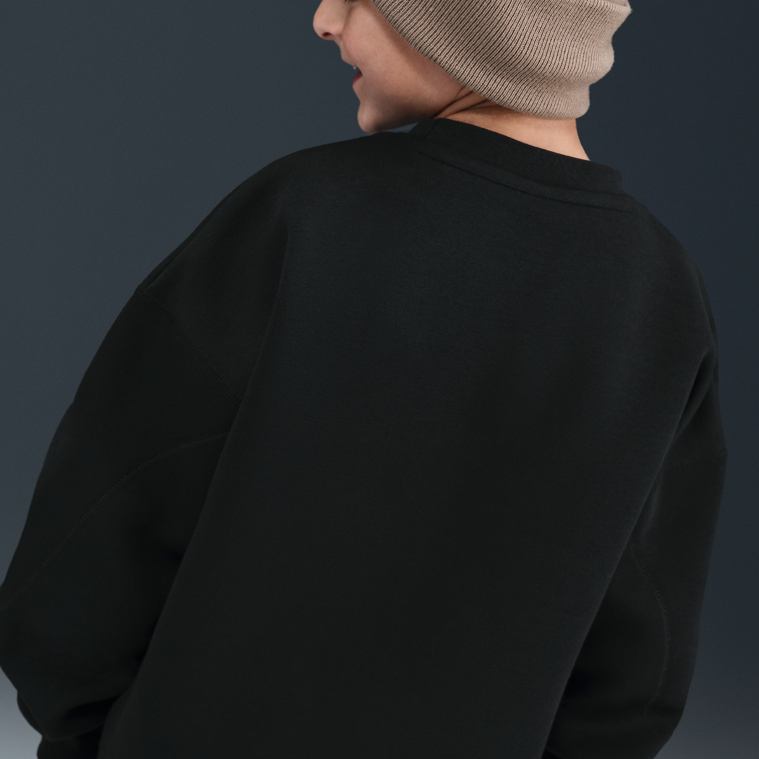 Thumbnail - Nike Sportswear Tech Fleece Oversize-Sweatshirt (ältere Kinder) (Jungen) - Schwarz