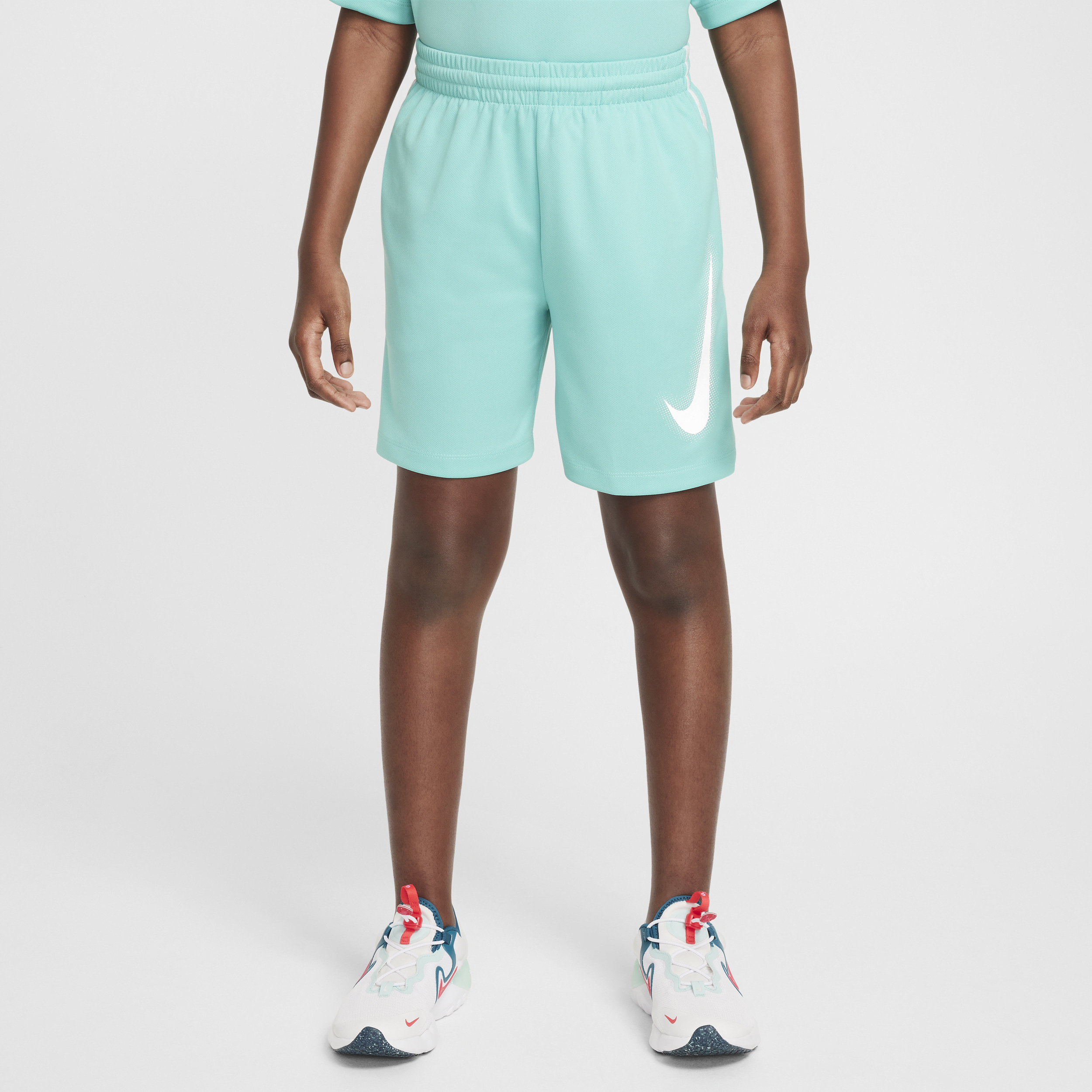 Nike Multi Dri-FIT trainingsshorts met graphic voor jongens Groen