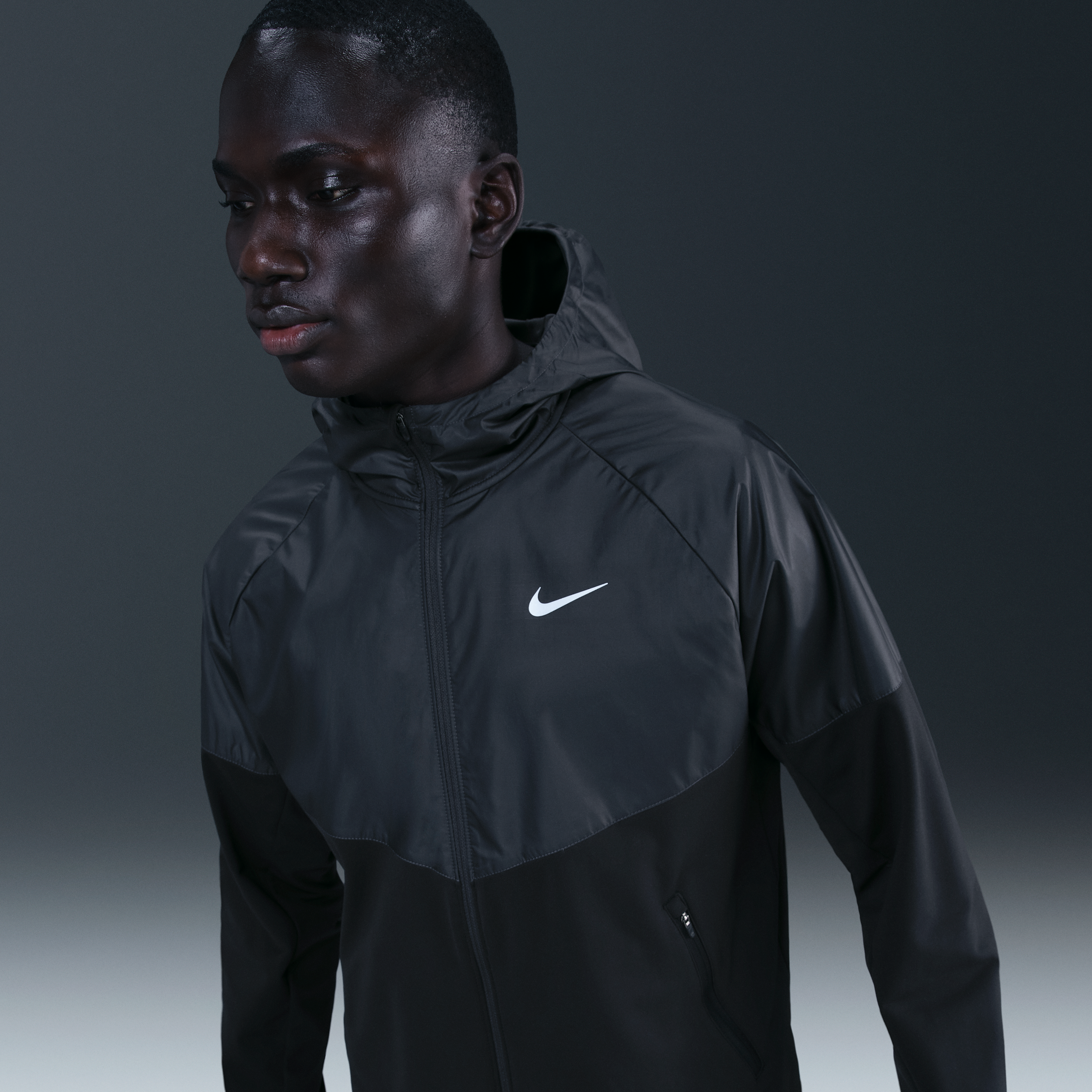 Giacca da running per l'inverno Repel Nike Miler – Uomo - Nero