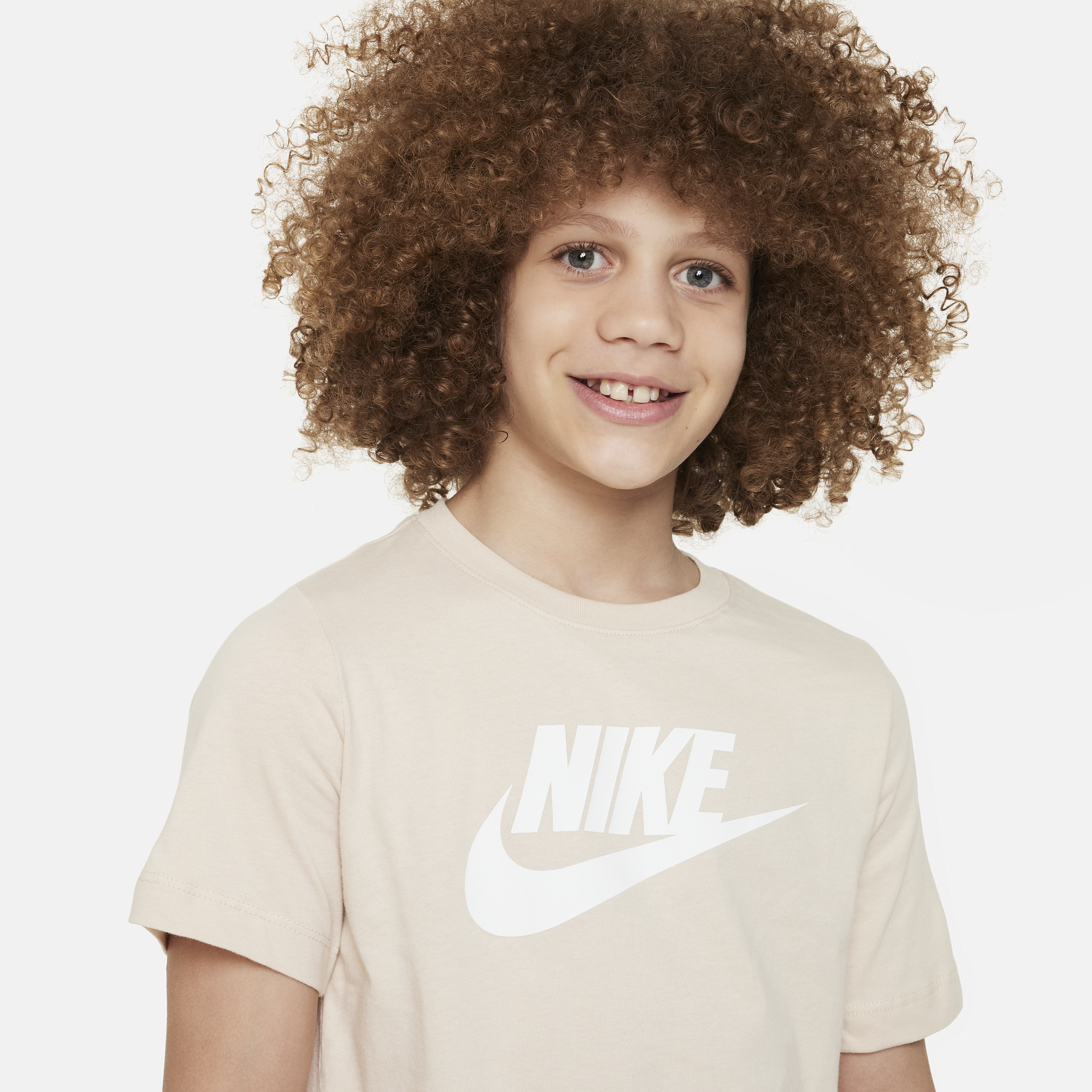Nike Sportswear Katoenen T-shirt voor kids Bruin