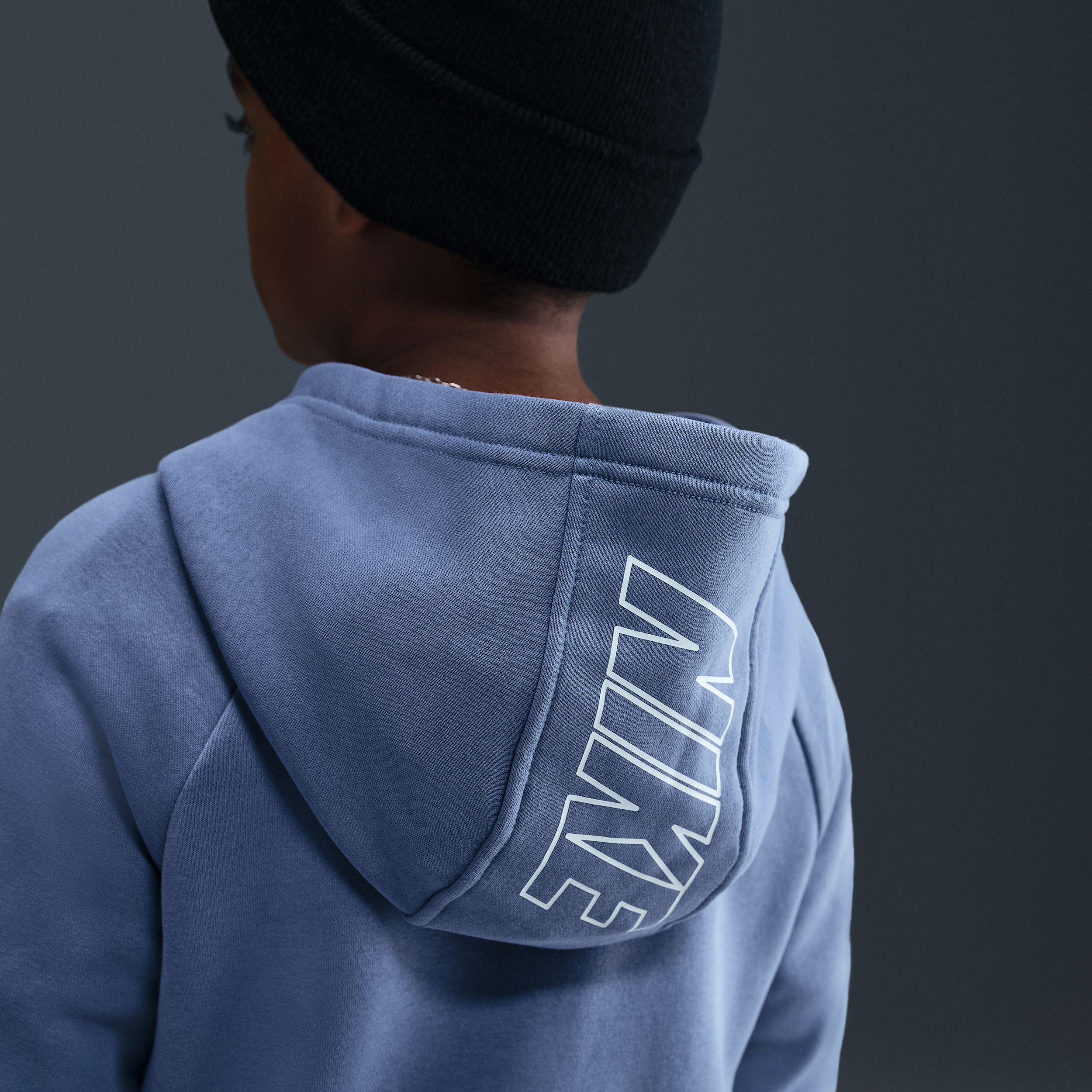 Thumbnail - Nike Club Fleece Trainingsanzug mit Kapuze (ältere Kinder) - Blau