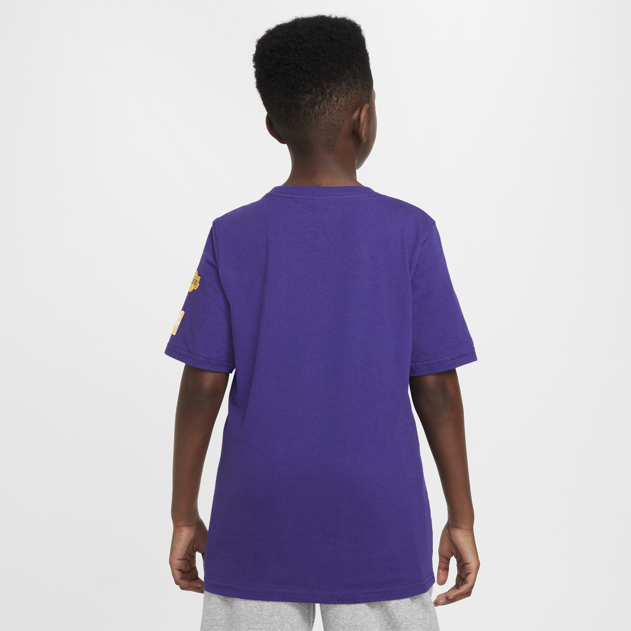 Nike Los Angeles Lakers Essential NBA-shirt voor jongens Paars