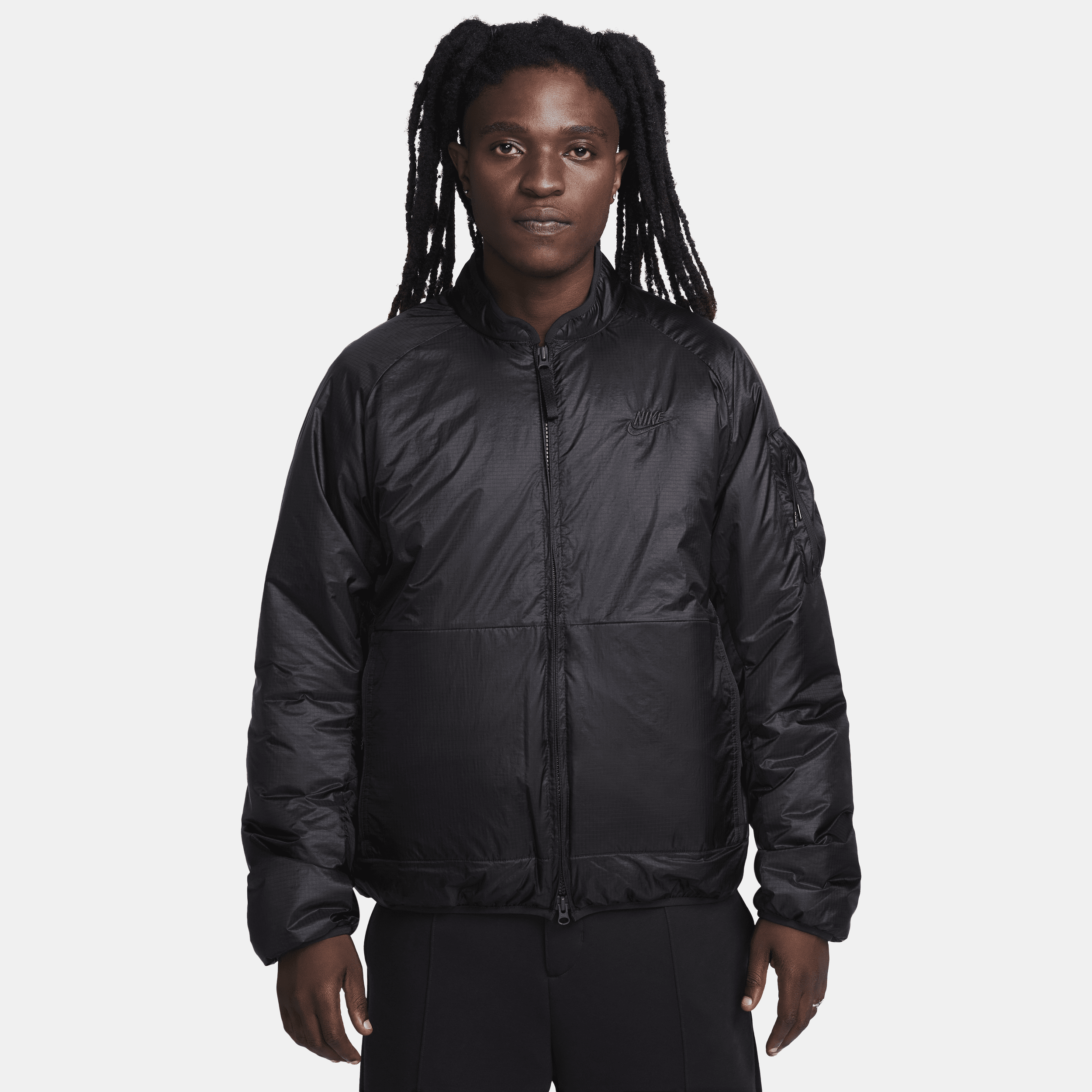 Nike Sportswear Tech Men’s Therma-FIT Loose Insulated Jacket – Black – Polyester