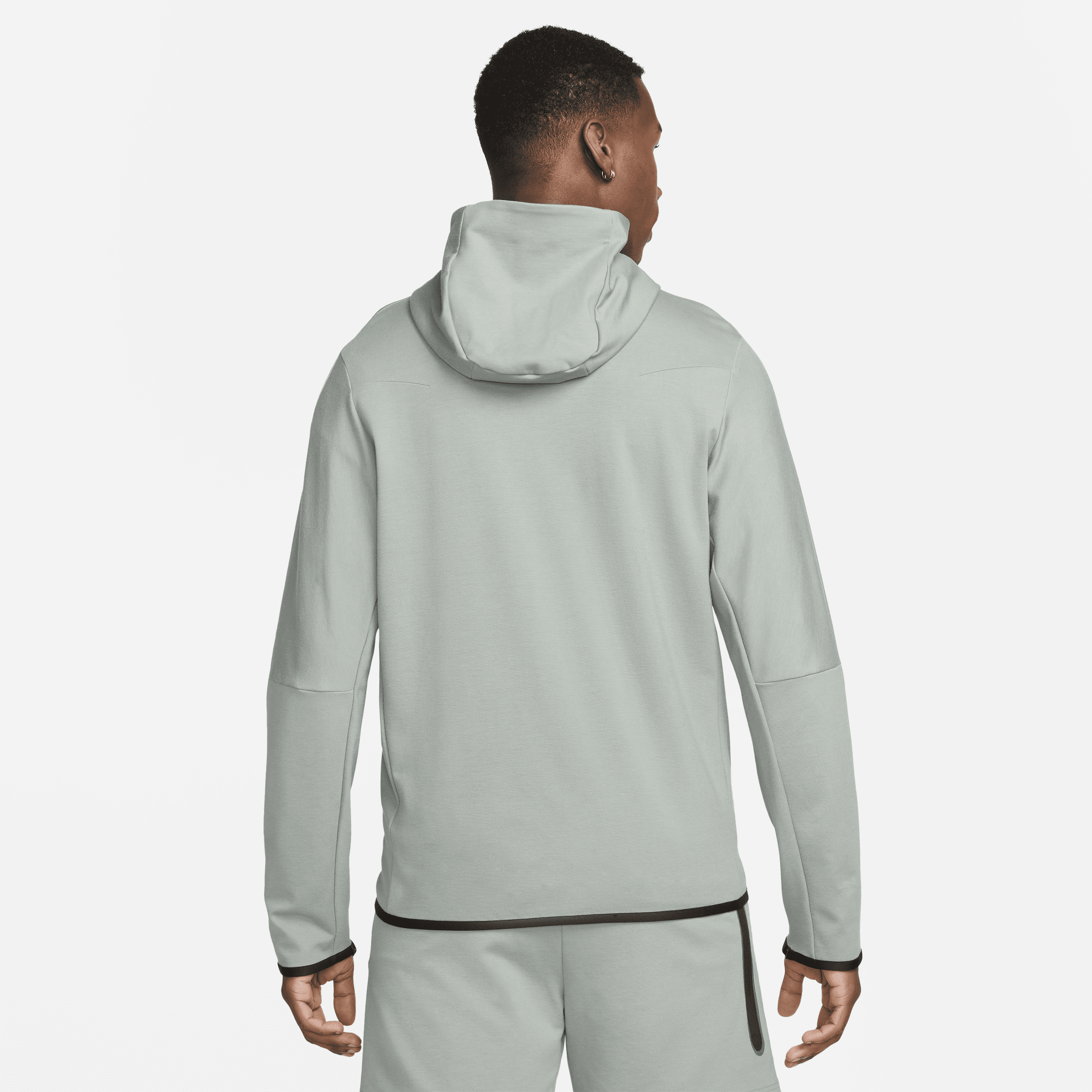 Sweat à capuche léger à zip Nike Sportswear Tech Fleece pour homme - Gris