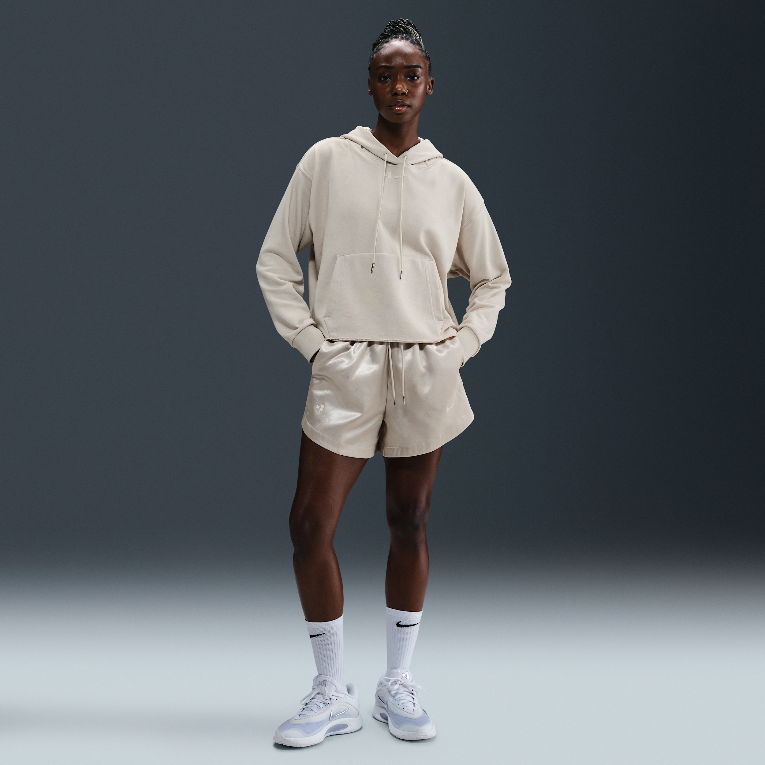 Thumbnail - A'ja Wilson Basketballshorts (Damen) - Grau