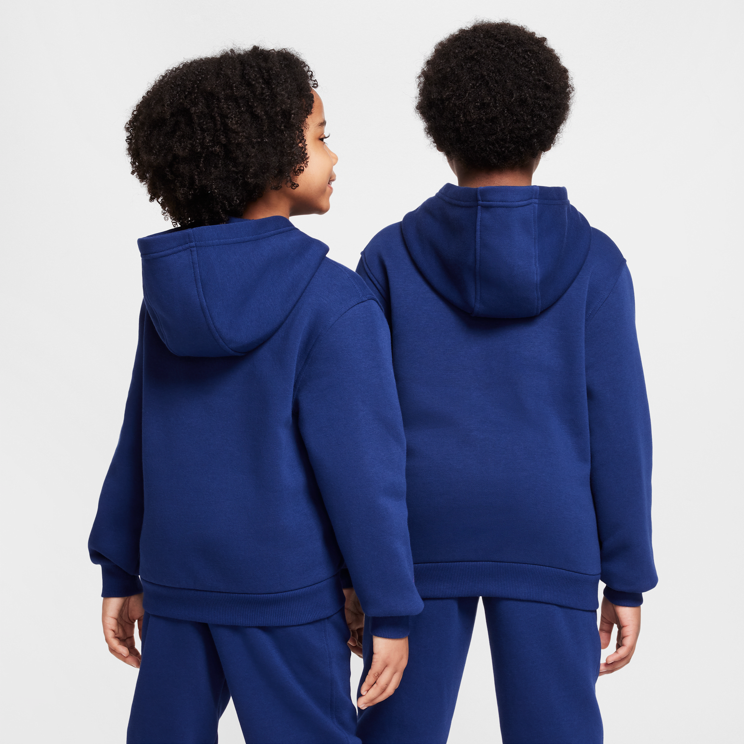 Thumbnail - Kylian Mbappé Club Fleece Fußball-Hoodie (ältere Kinder) - Blau