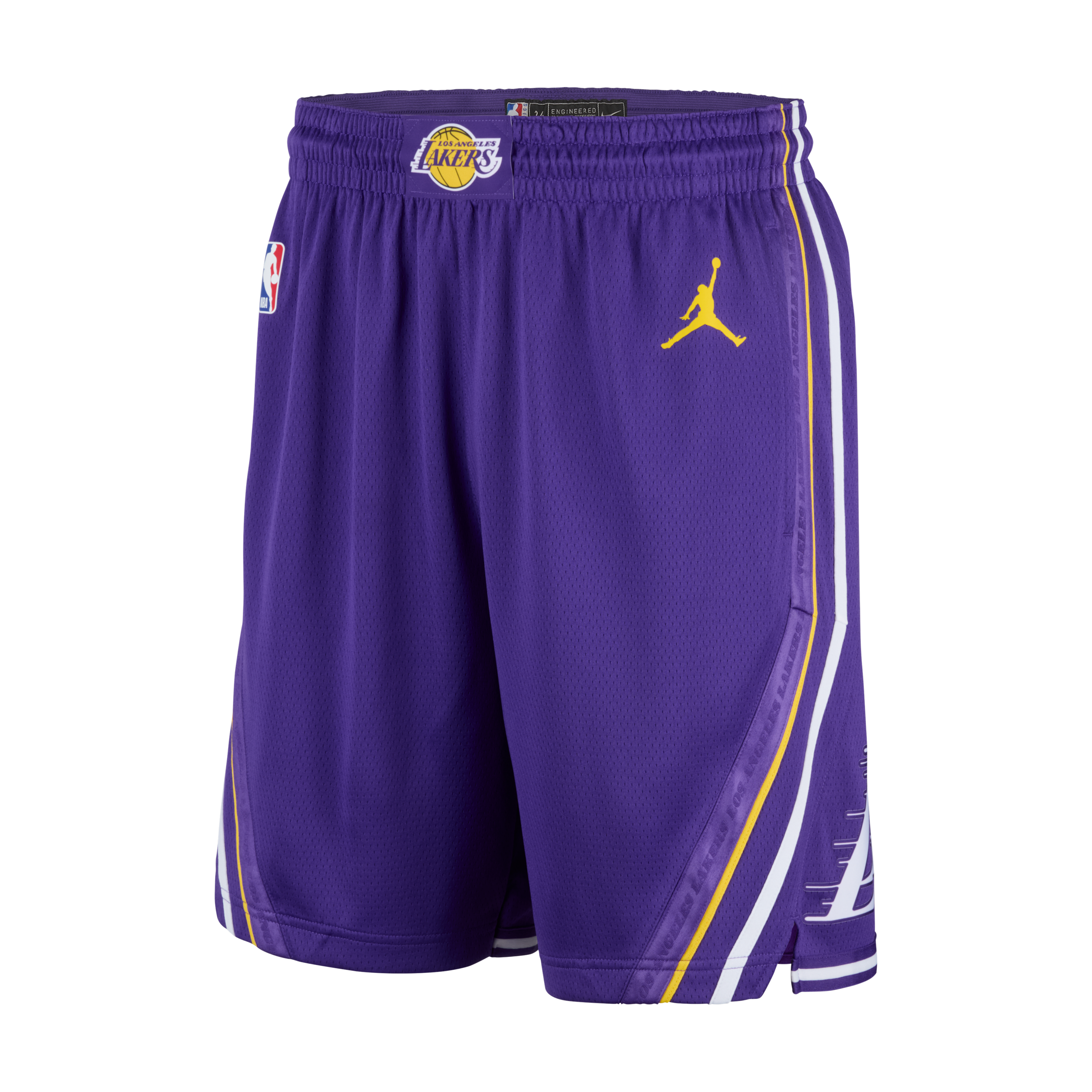 Nike Los Angeles Lakers Statement Edition Swingman Mens Jordan Dri-FIt NBA Shorts - Purple - Polyester