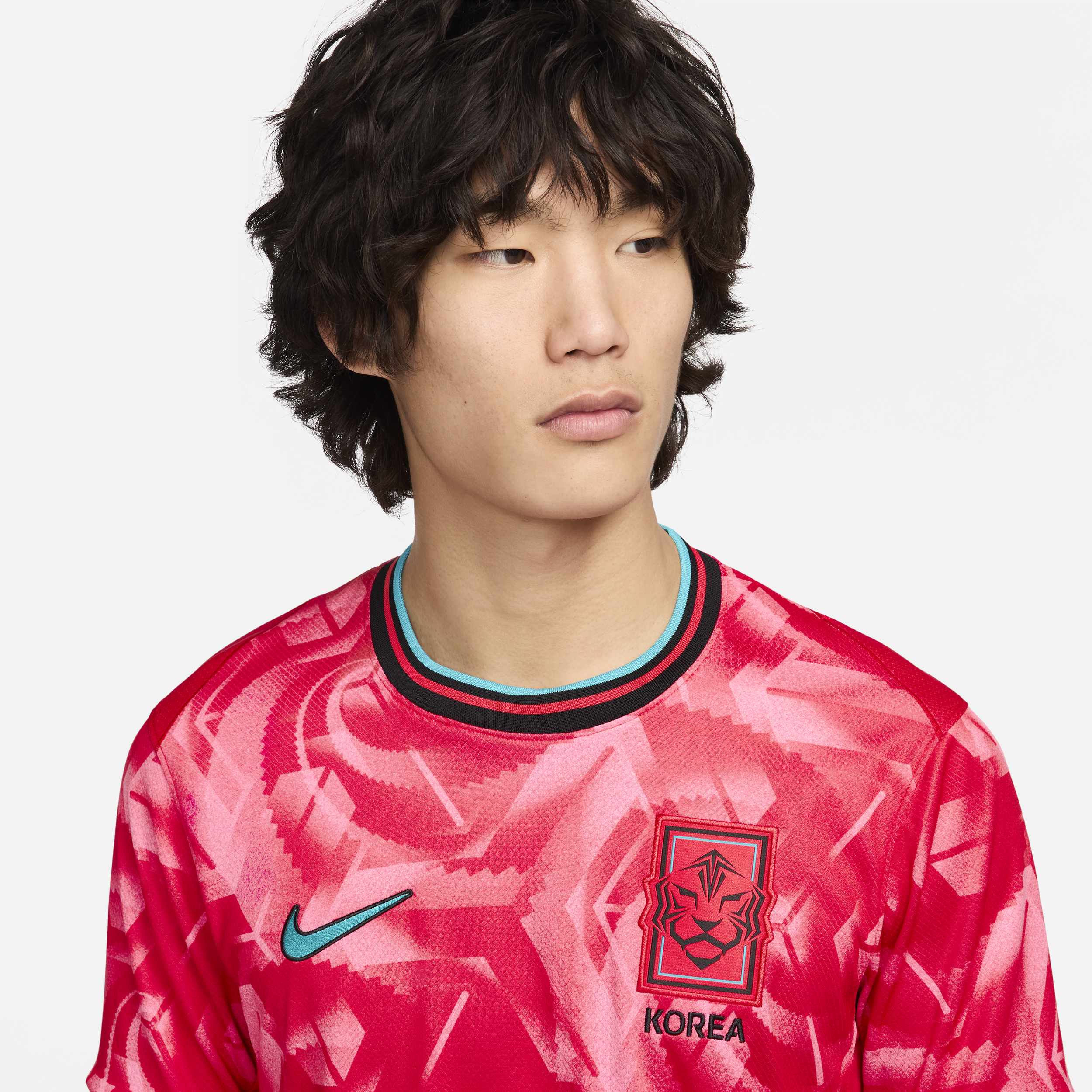 Nike Korea 2024 Stadium Thuis Dri-FIT replica voetbalshirt voor heren Rood