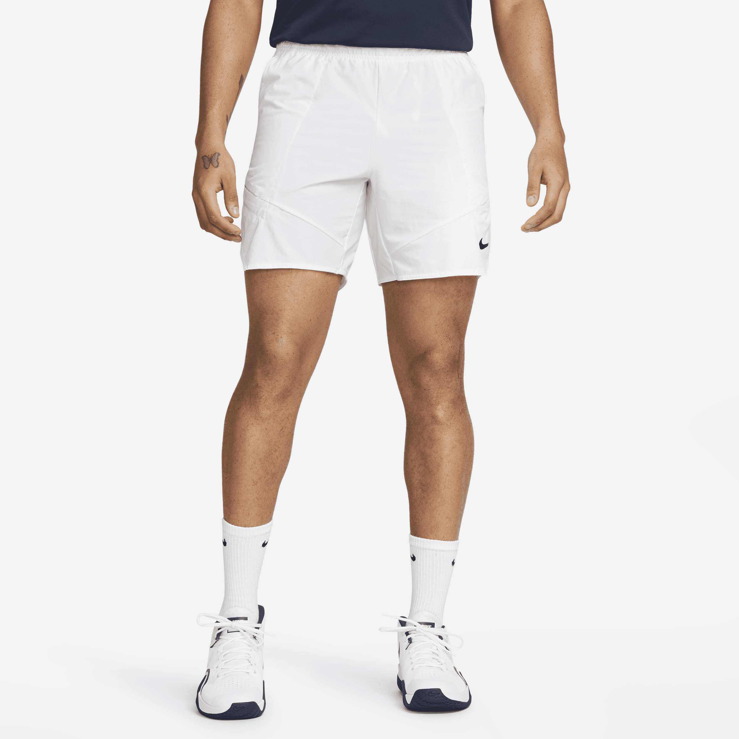 Image of NikeCourt Dri-FIT Advantage Tennisshorts voor heren (18 cm) - Wit
