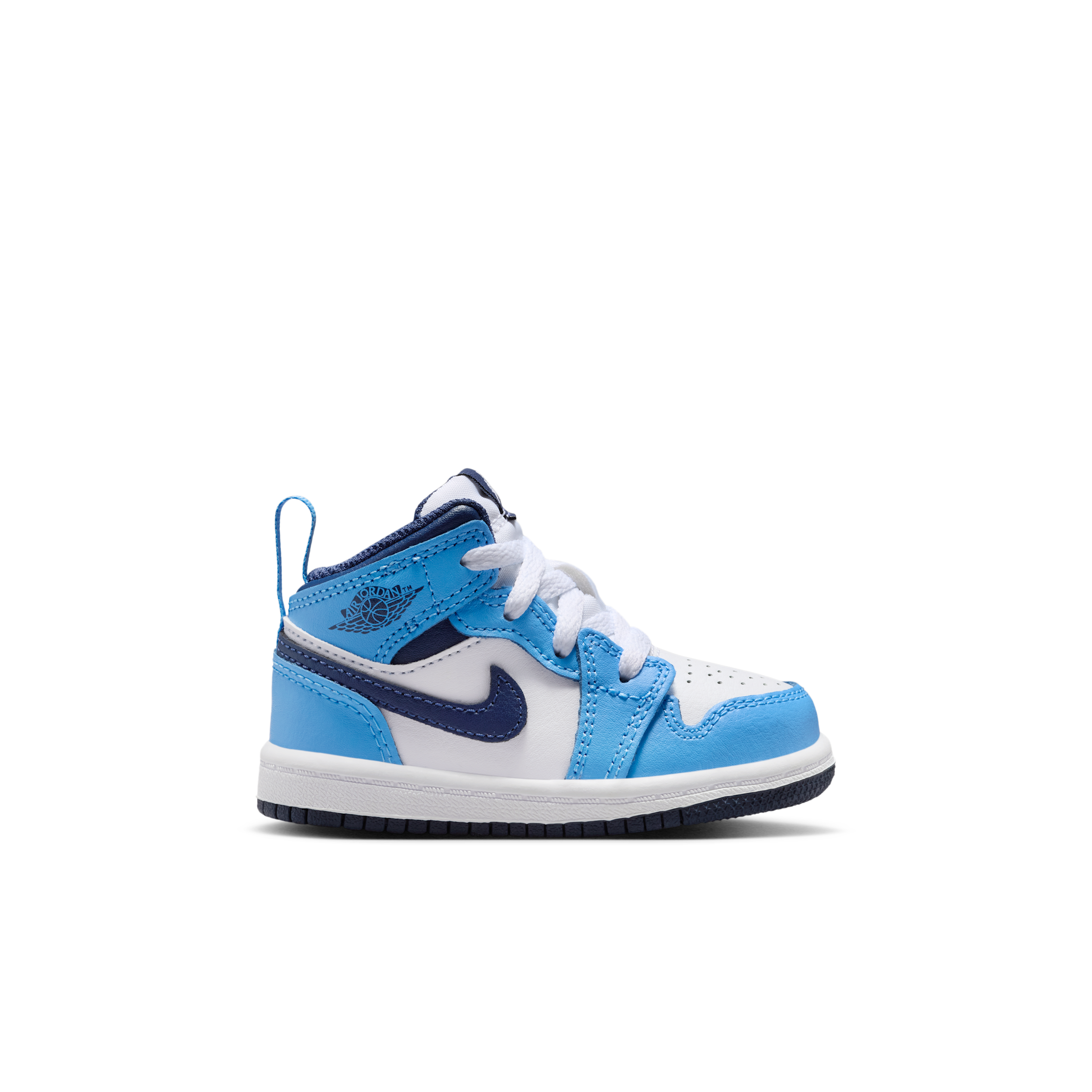 Air Jordan 1 Mid TD 'University Blue Midnight Navy' | Infant Size 8 - DQ8425-405