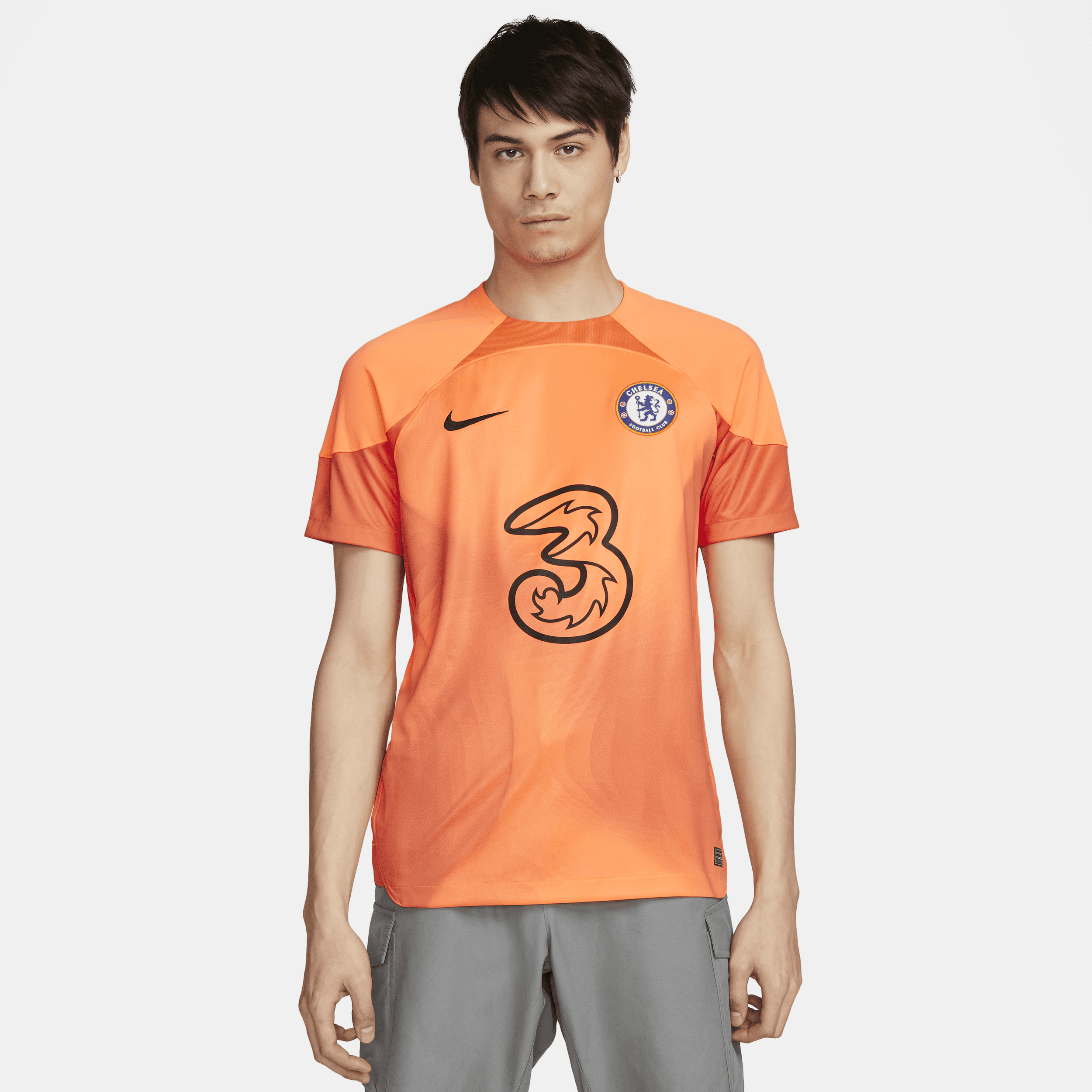 Image of Chelsea FC 2022/23 Stadium Goalkeeper Nike voetbalshirt met Dri-FIT voor heren - Oranje