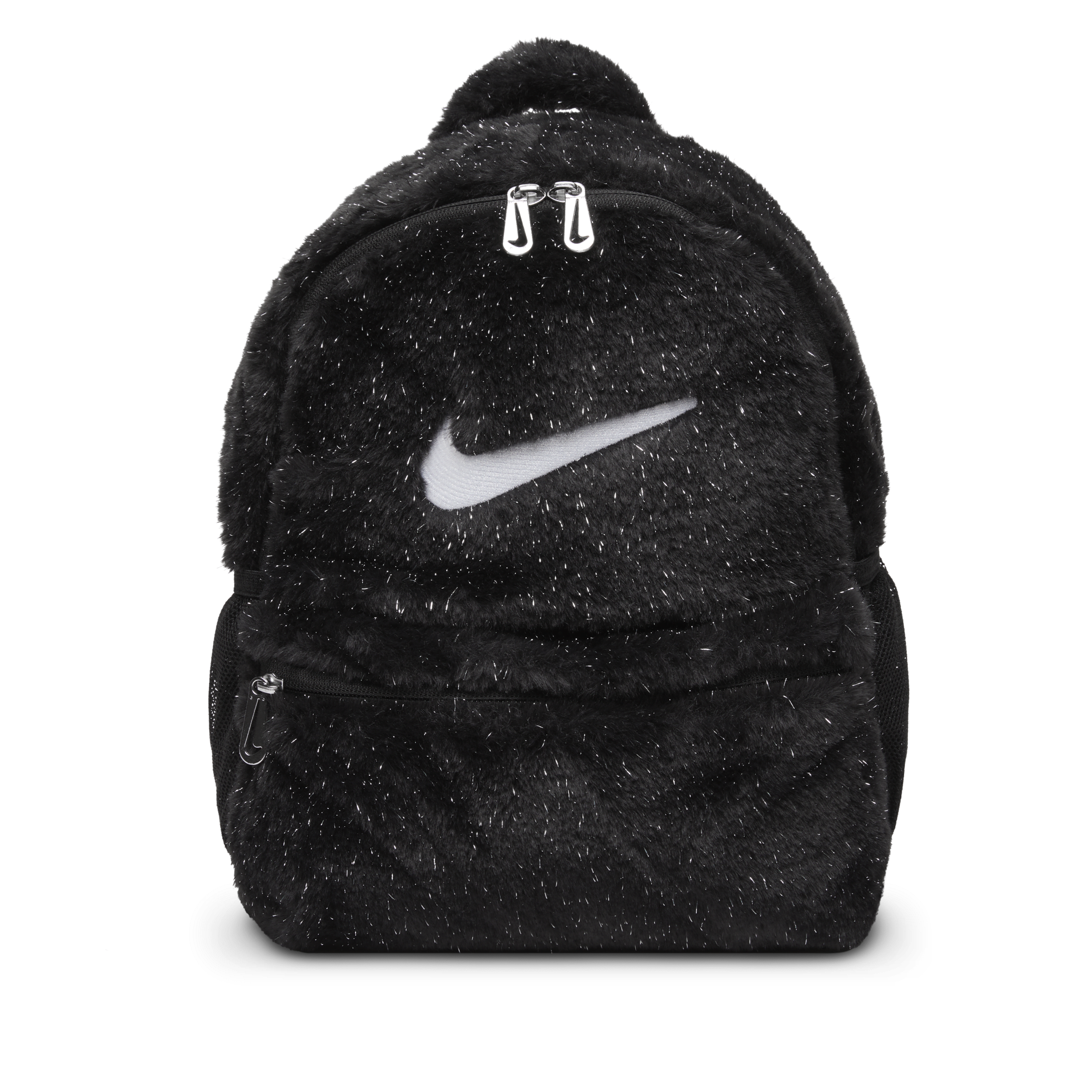 Nike rugzak van imitatiebont voor kids (11 liter) - Zwart