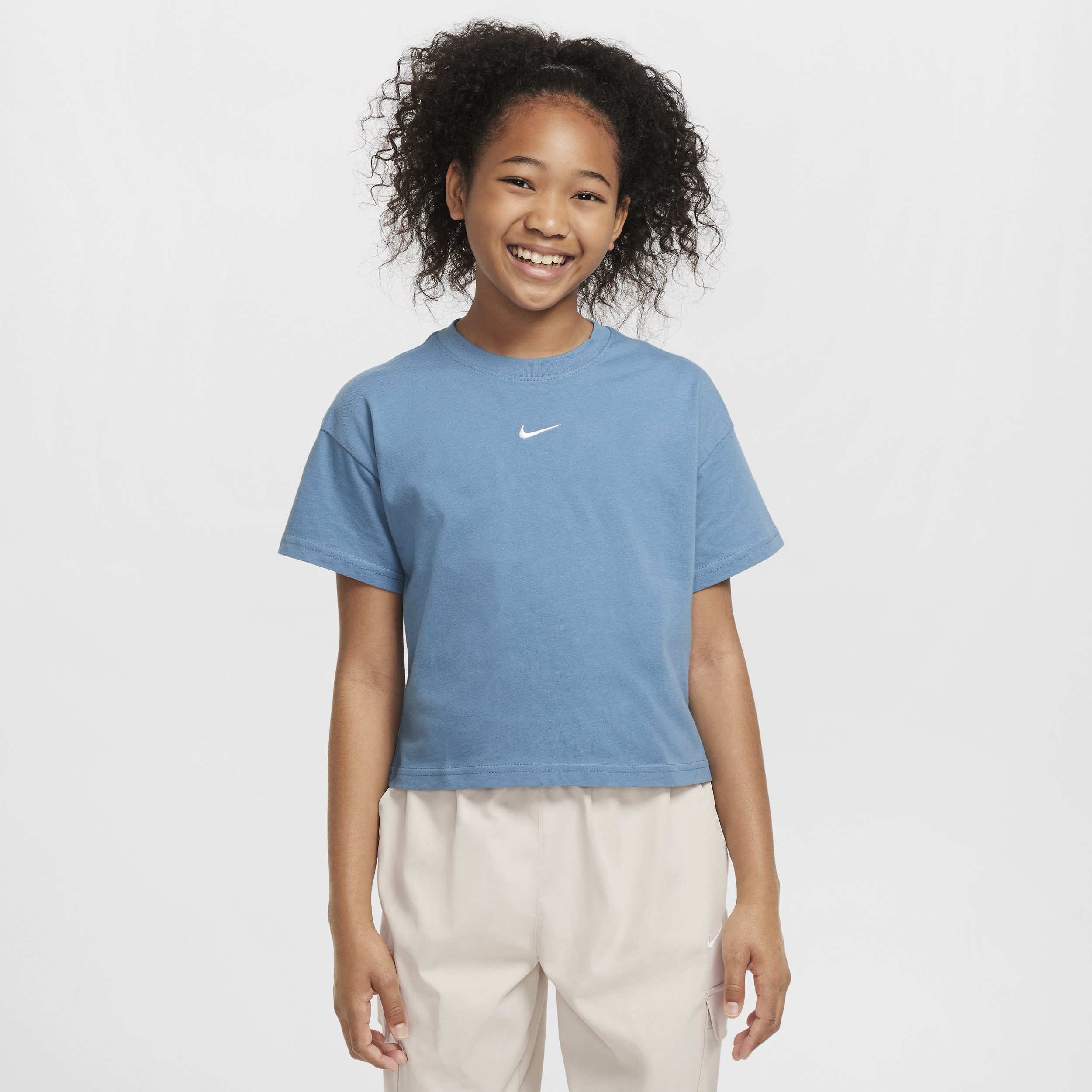 Nike Sportswear Essential T-shirt voor meisjes - Blauw