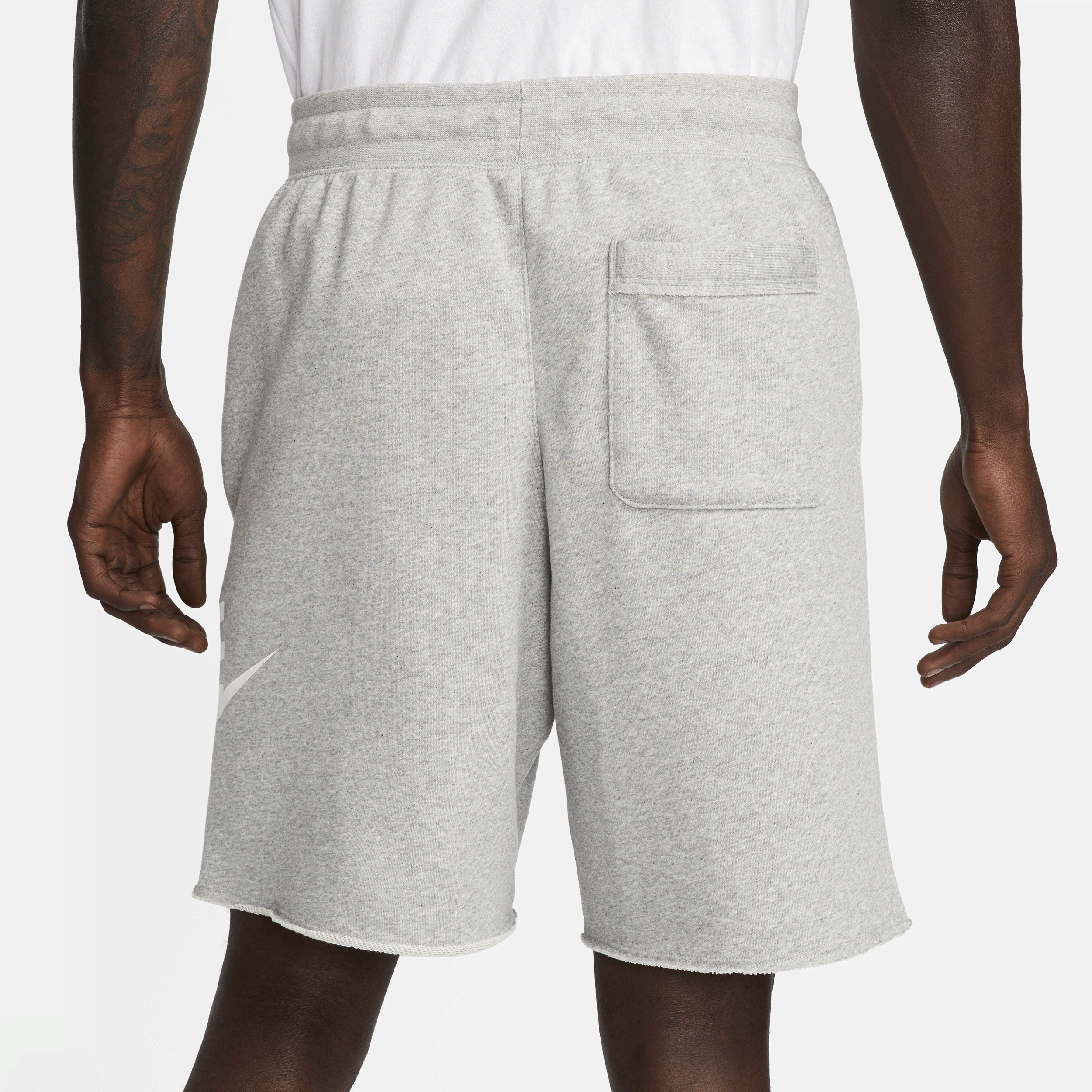 Short en molleton Nike Club Alumni pour homme - Gris