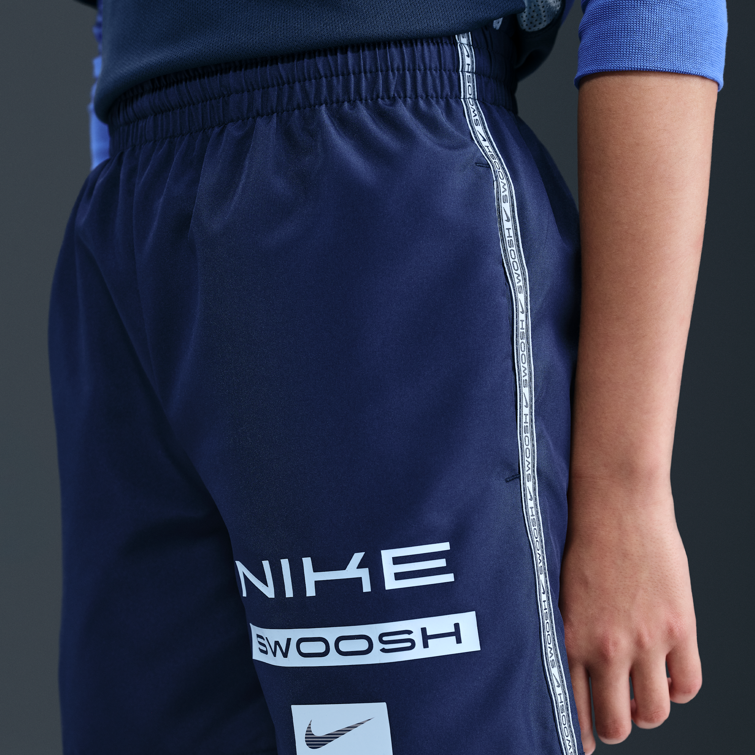 Thumbnail - Gewebte Nike Multi Dri-FIT Shorts für ältere Kinder (Jungen) - Blau