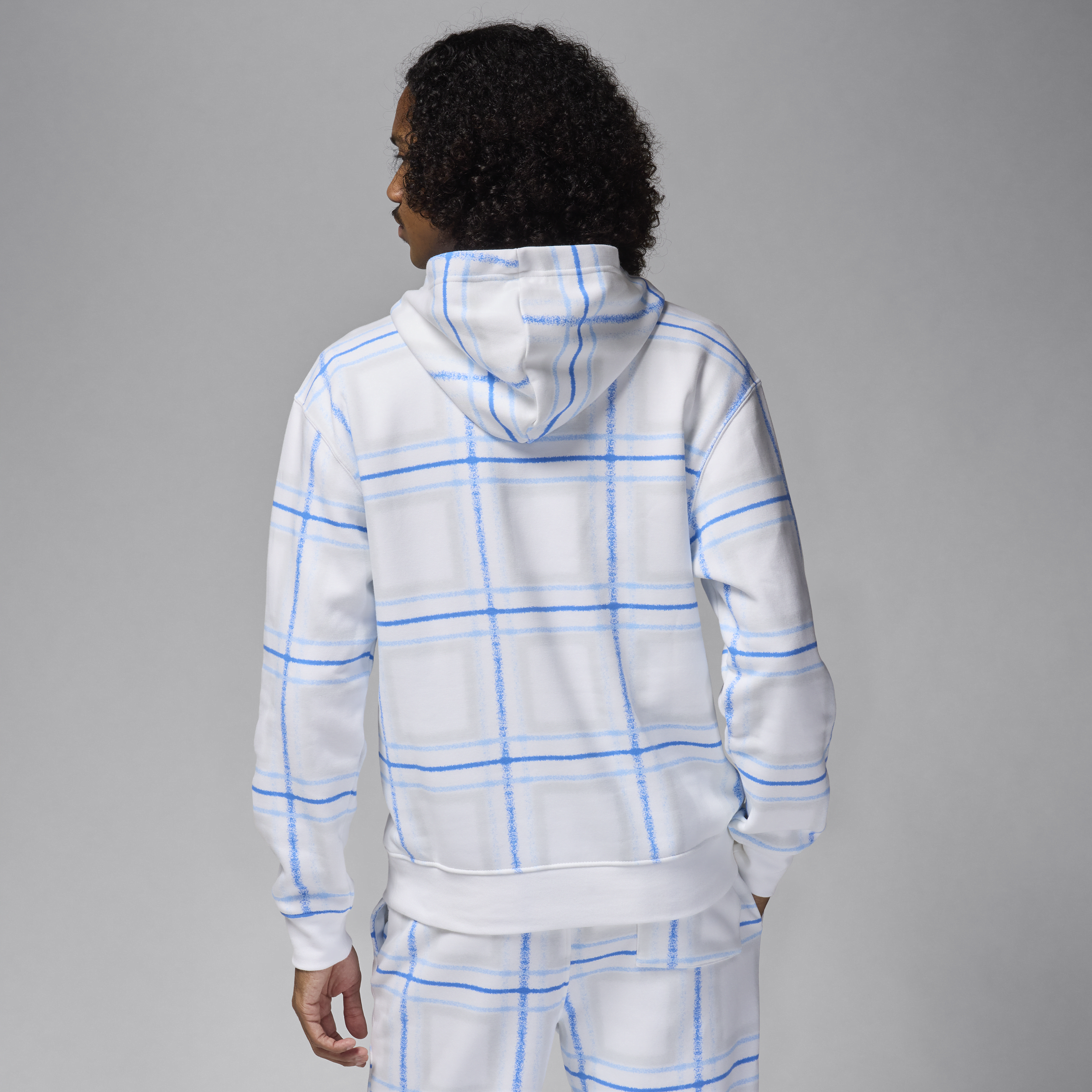 Sweat à capuche en tissu Fleece Jordan Essentials pour homme - Blanc