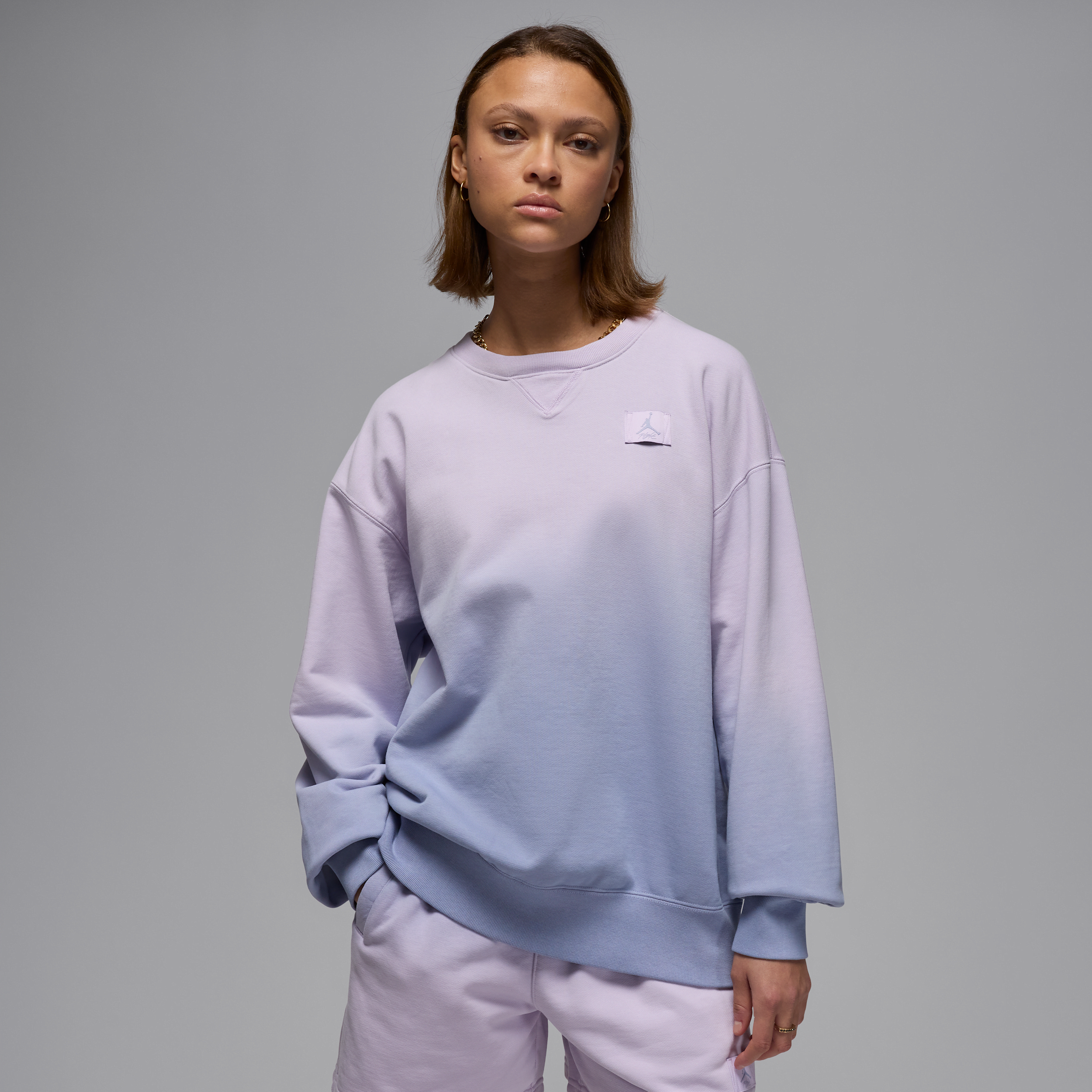 Thumbnail - Jordan Flight Fleece Sweatshirt aus French Terry (Damen) - Lila