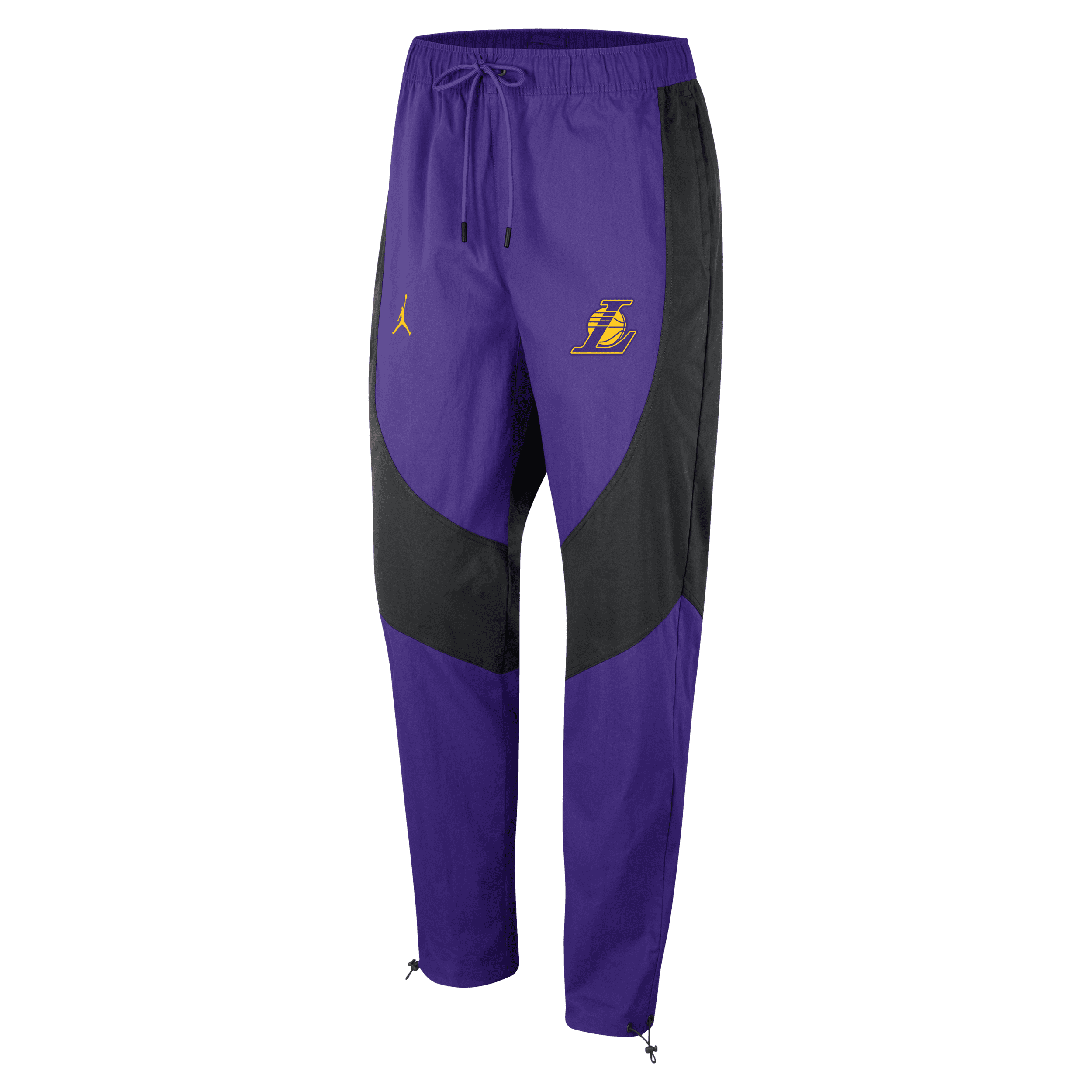 Męskie spodnie z tkaniny Jordan NBA Los Angeles Lakers Courtside Statement Edition - Fiolet